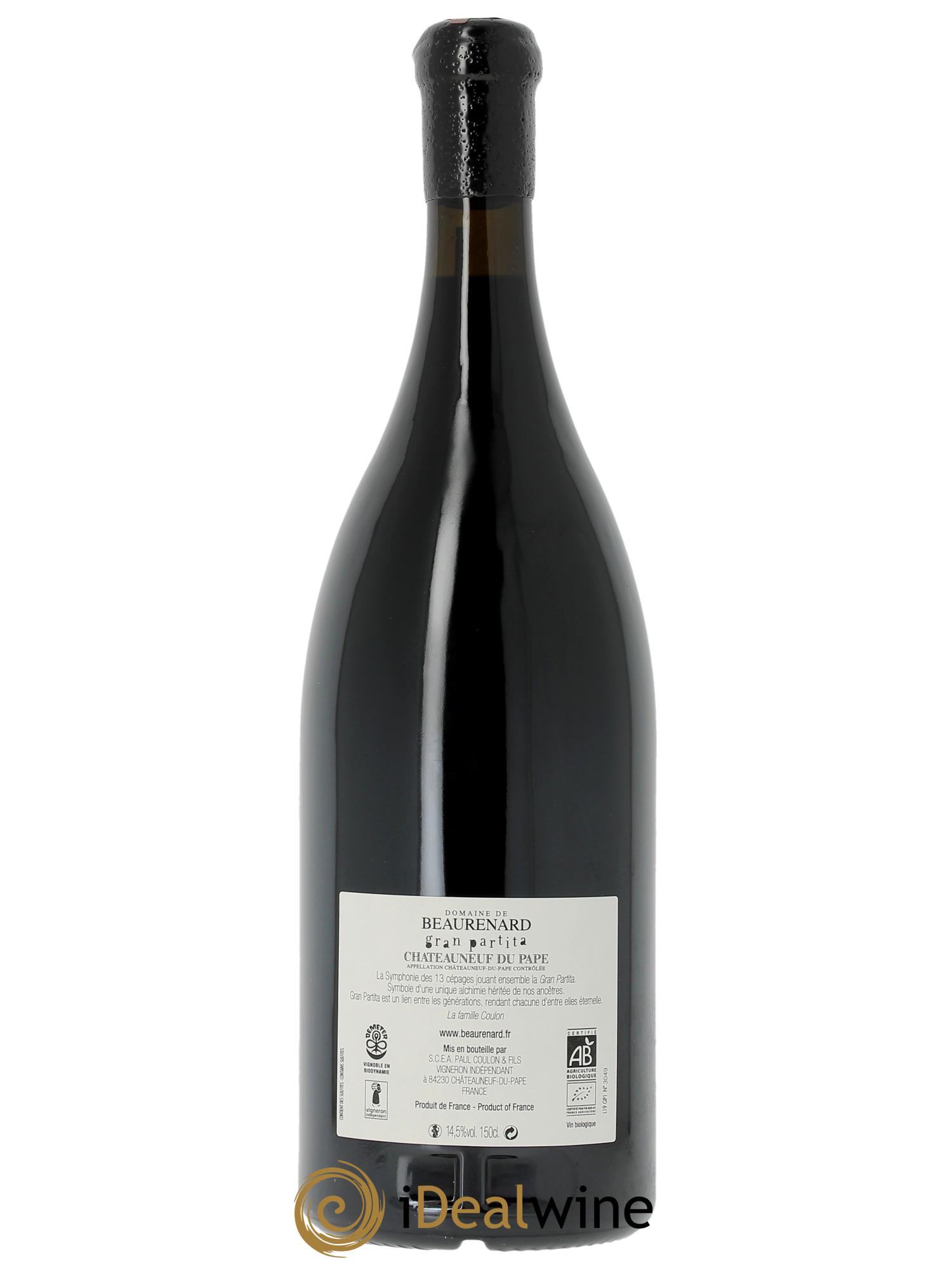 Châteauneuf-du-Pape Gran Partita Beaurenard (Domaine de) 2015 - Lot of 1 magnum - 2
