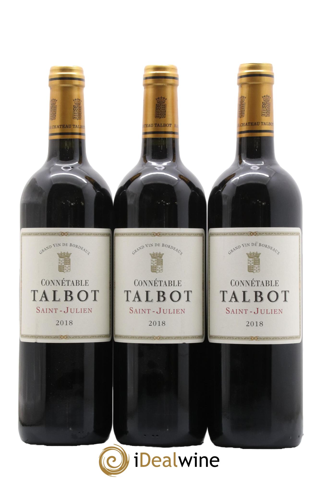 Connétable de Talbot Second Vin 2018 - Lot of 3 bottles - 0