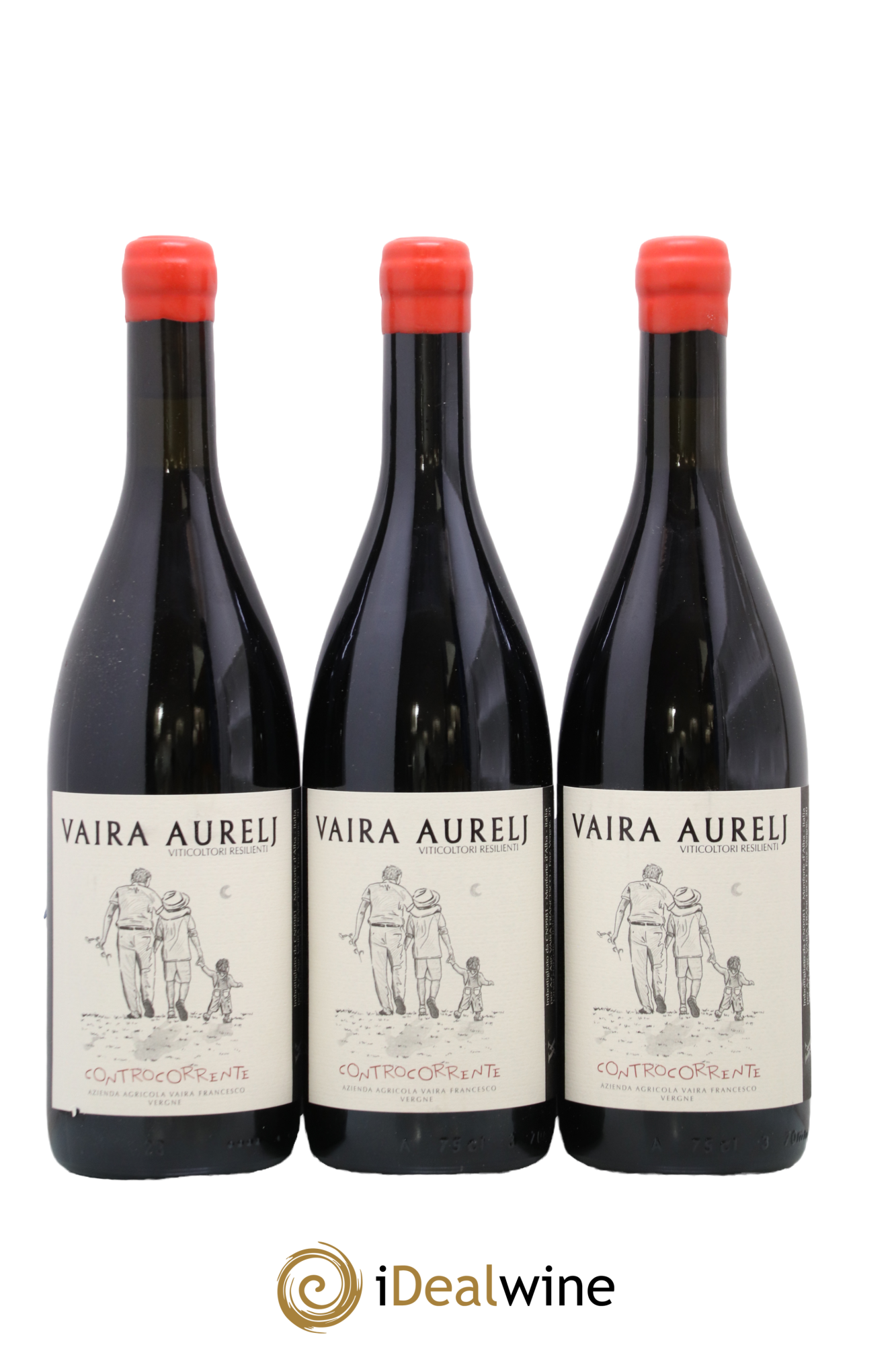 Italie Vino Rosse Controcorrente Vaira Aurelj - Lotto di 3 bottiglie - 0