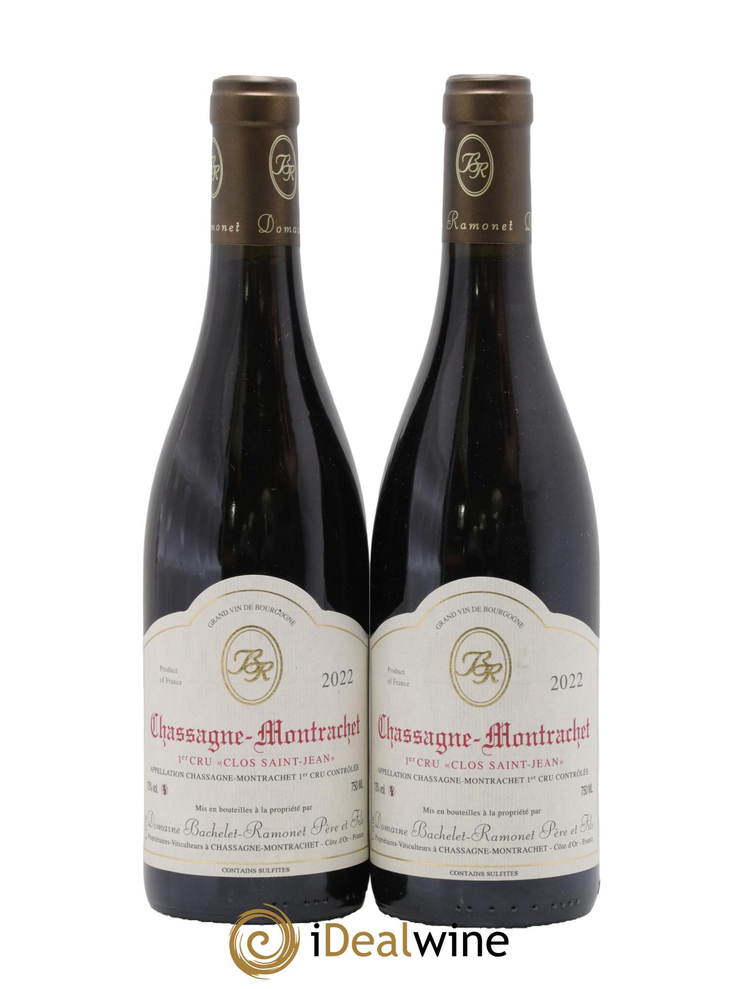 Chassagne-Montrachet 1er Cru Clos Saint-Jean Bachelet-Ramonet (Domaine) 2022 - Lotto di 2 bottiglie - 0