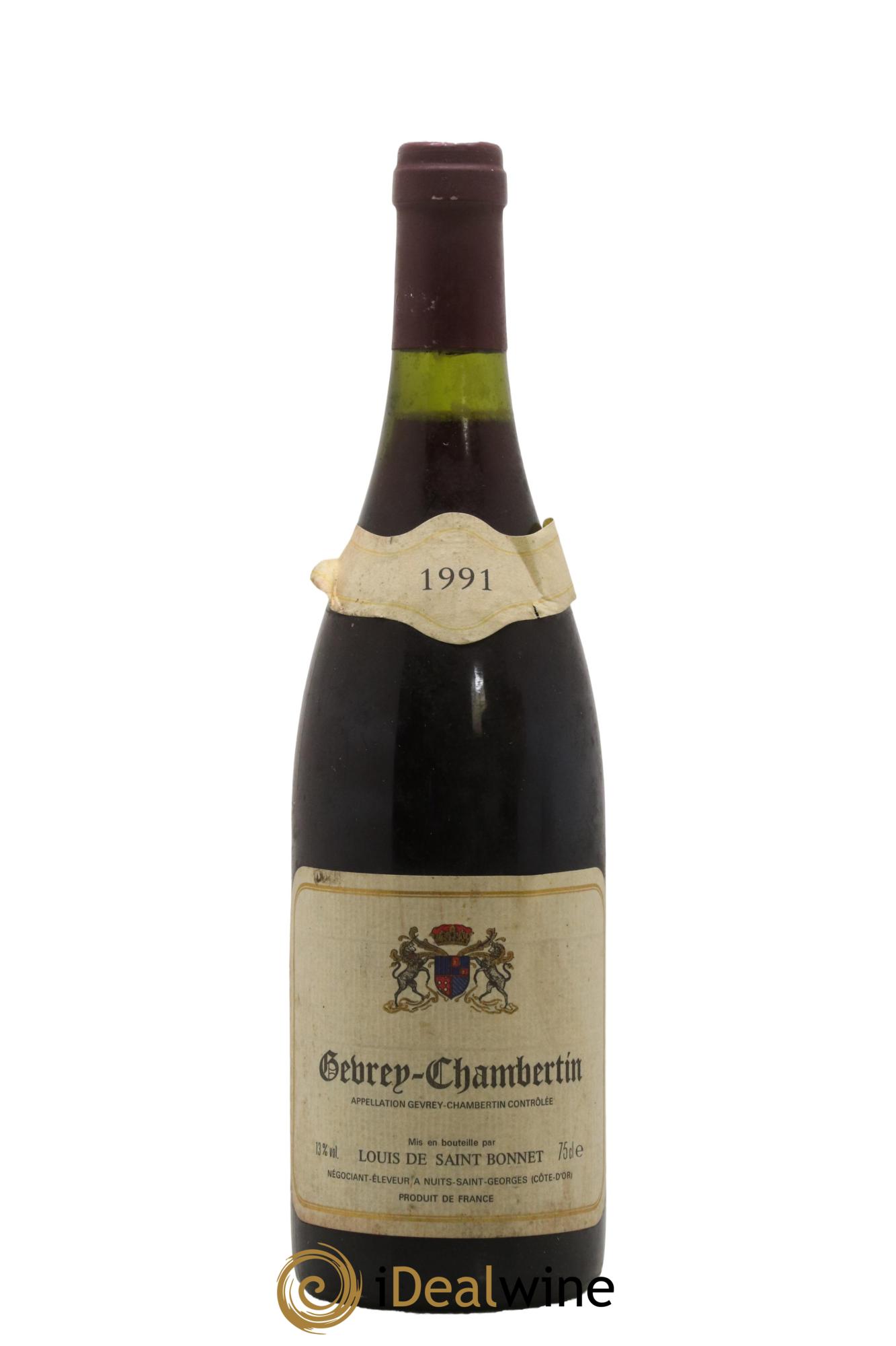Gevrey-Chambertin Louis de Saint Bonnet 1991 - Lot de 1 bouteille - 0