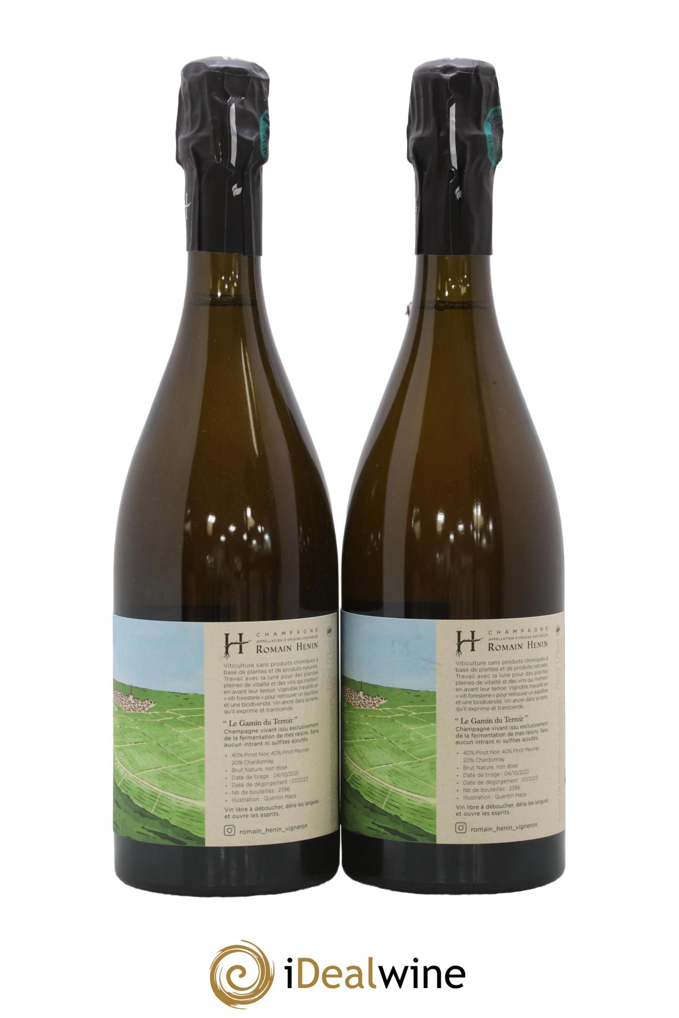 Gamin du Terroir Romain Henin - Lot of 2 bottles - 1