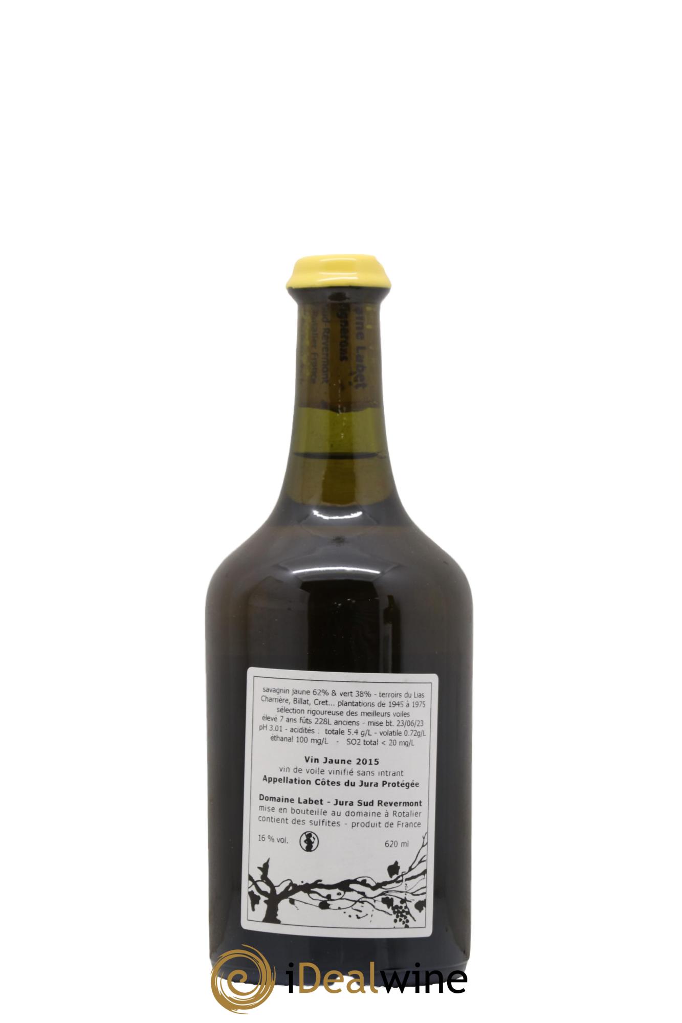 Côtes du Jura Vin Jaune Romain - Julien - Charline Labet 2015 - Lot de 1 clavelin - 1