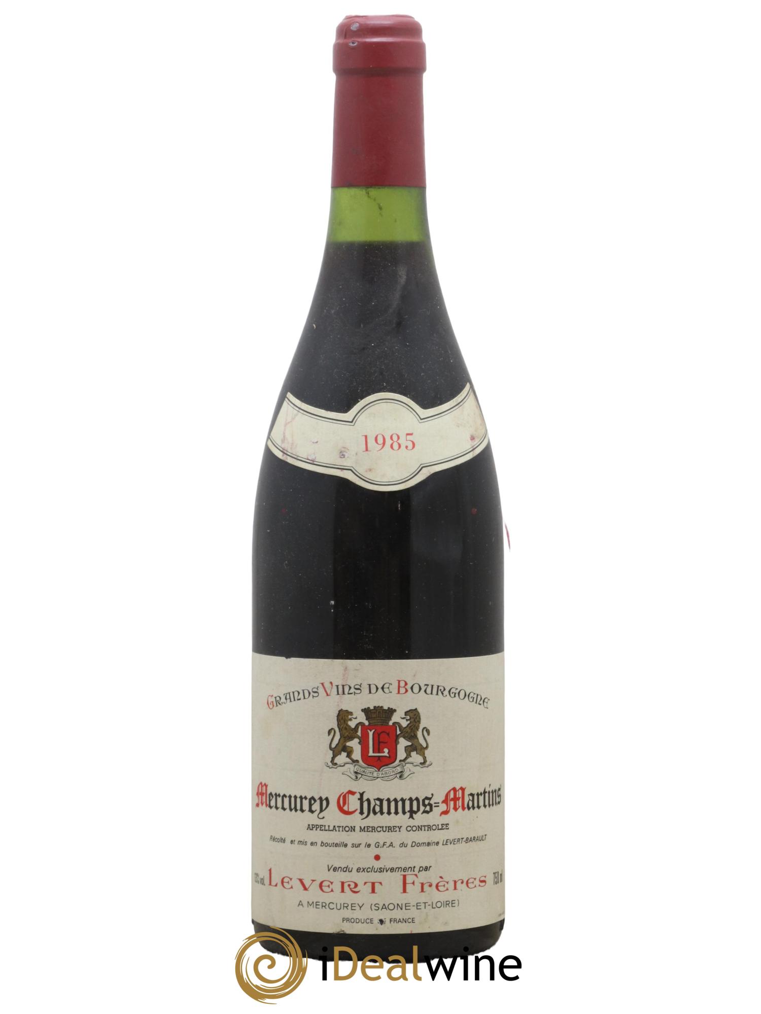 Mercurey Champ Martins Levert Freres 1985 - Lot de 1 bouteille - 0