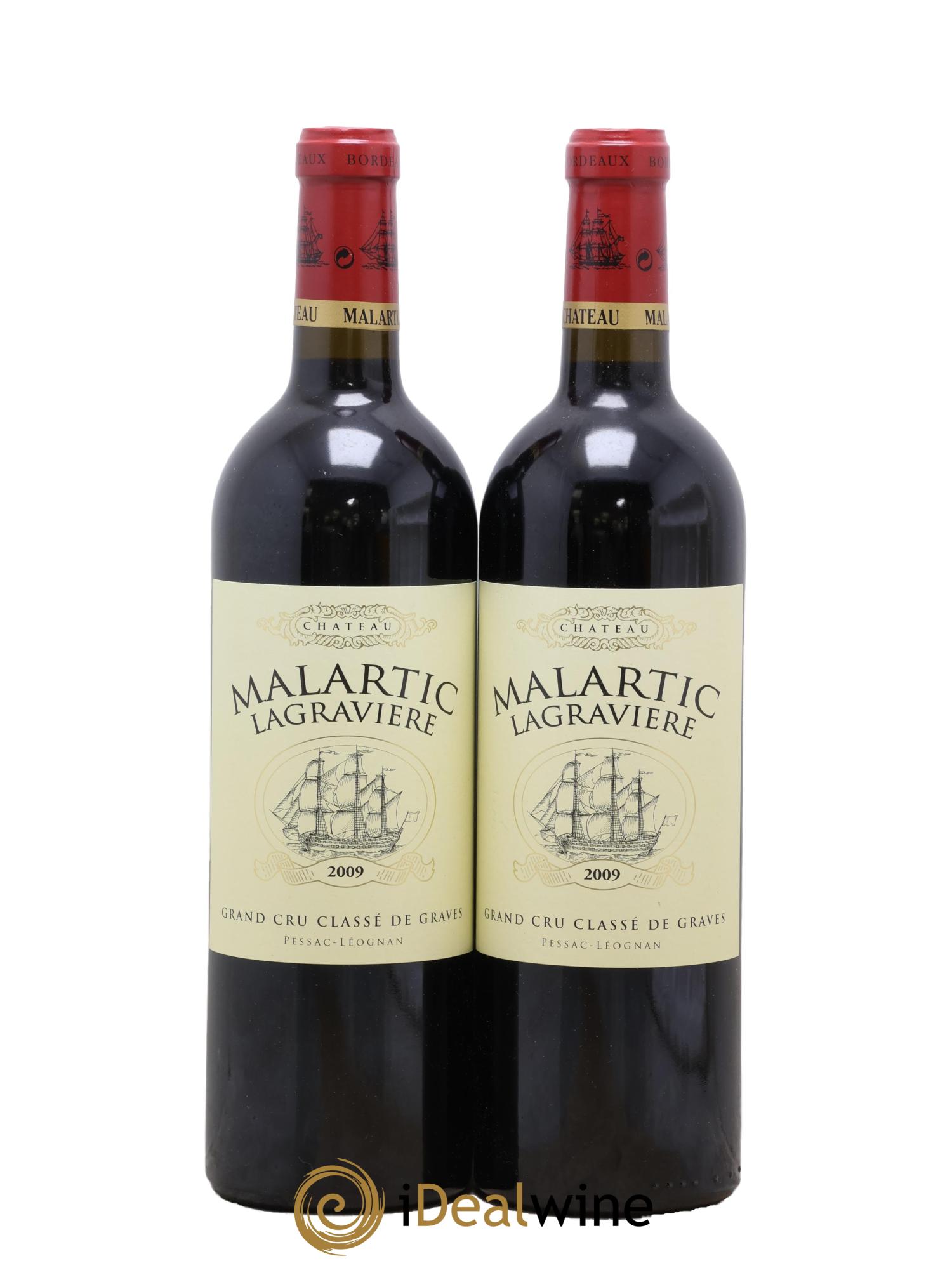 Château Malartic-Lagravière Cru Classé de Graves 2009 - Lot of 2 bottles - 0