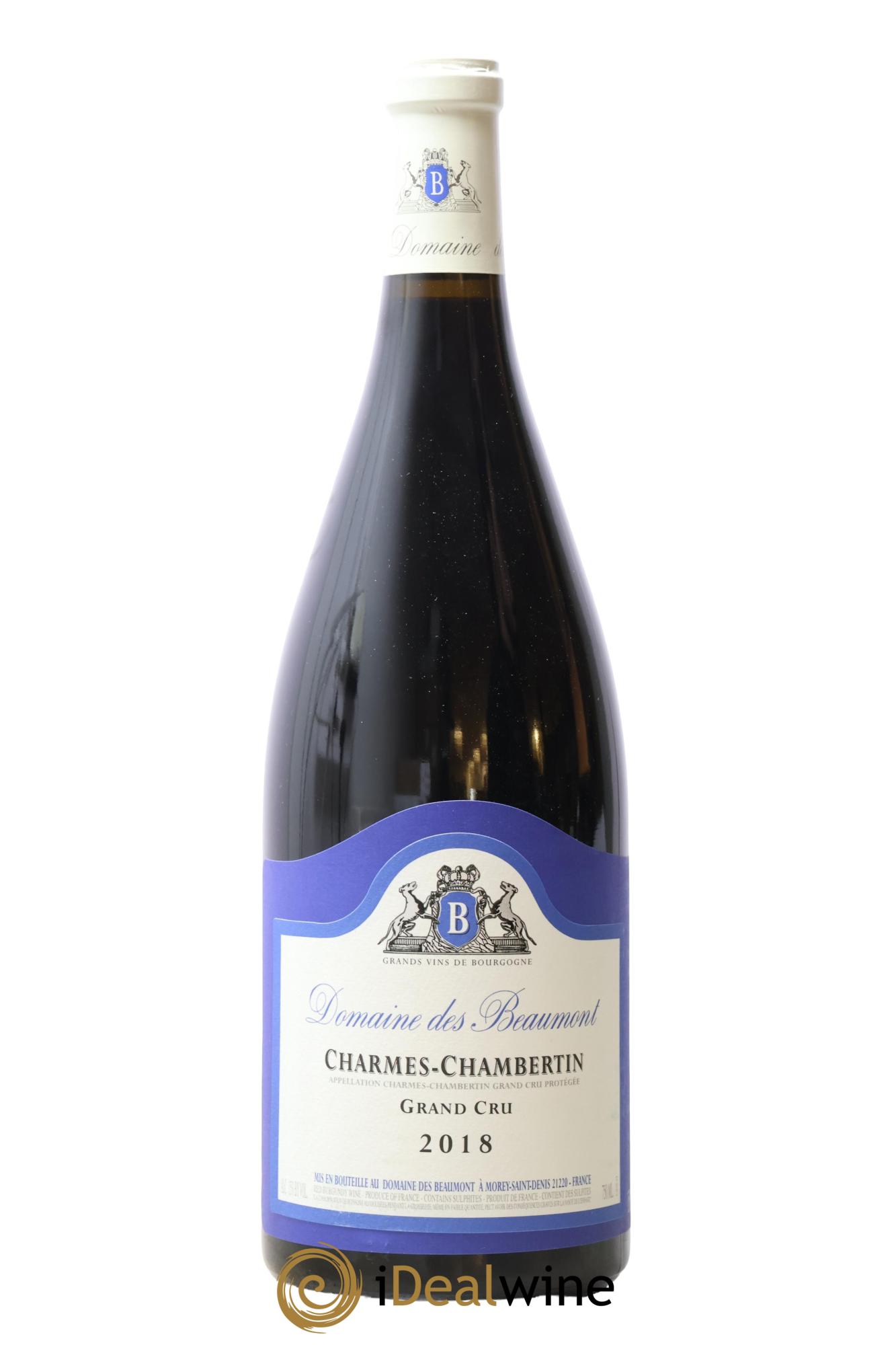 Charmes-Chambertin Grand Cru Domaine des Beaumont 2018 - Lot de 1 magnum - 0