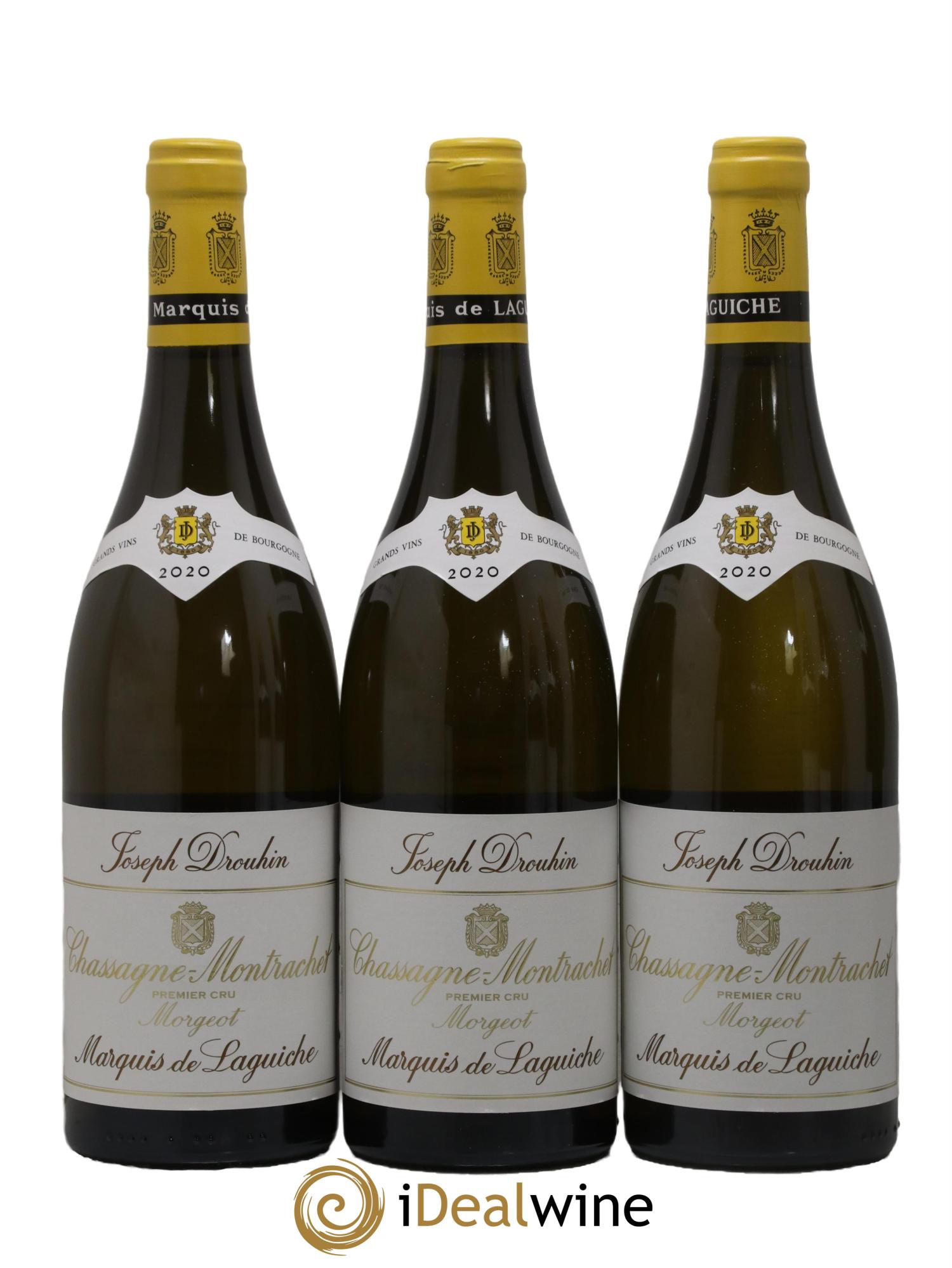 Chassagne-Montrachet 1er Cru Morgeot - Marquis de Laguiche Joseph Drouhin 2020 - Lot de 6 bouteilles - 1