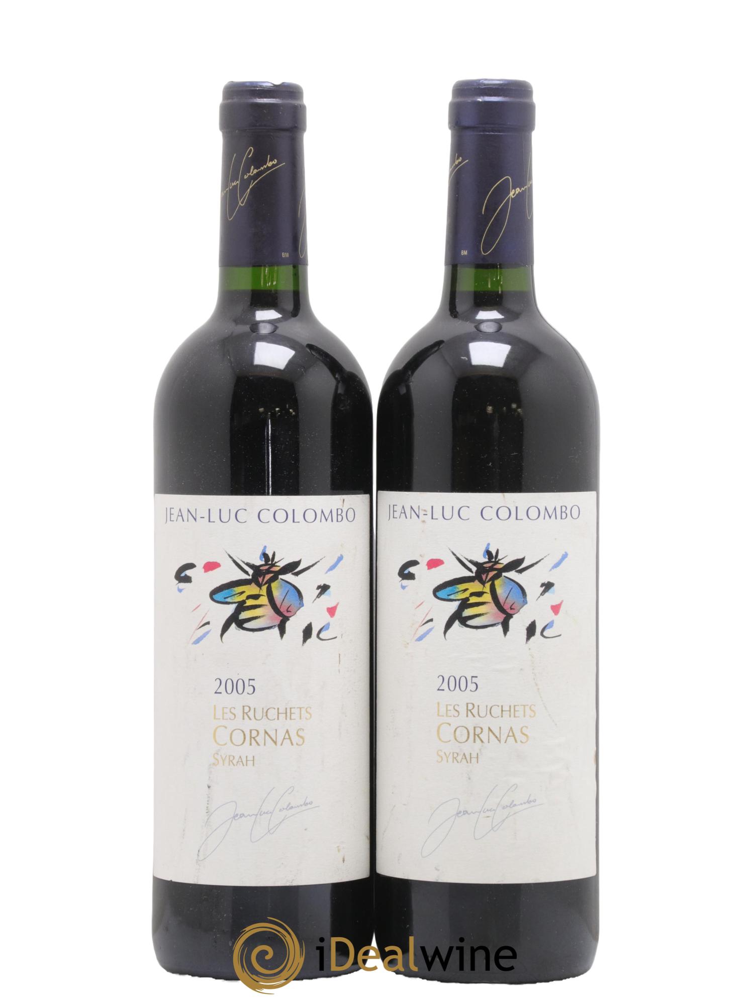 Cornas les Ruchets Jean-Luc Colombo 2005 - Lotto di 2 bottiglie - 0