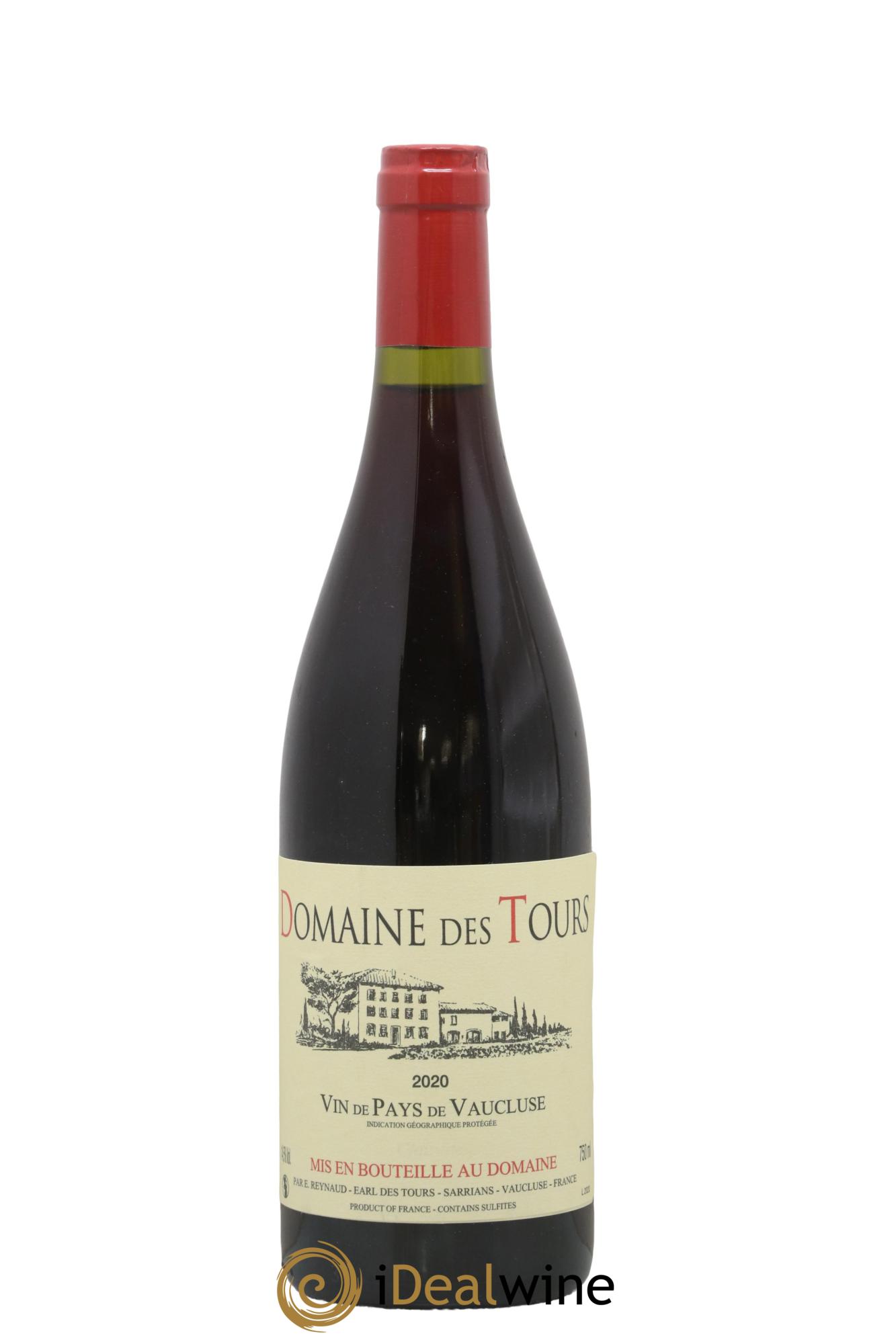 Vaucluse (Vin de Pays de Vaucluse) Domaine des Tours Emmanuel Reynaud 2020 - Lot de 1 bouteille - 0