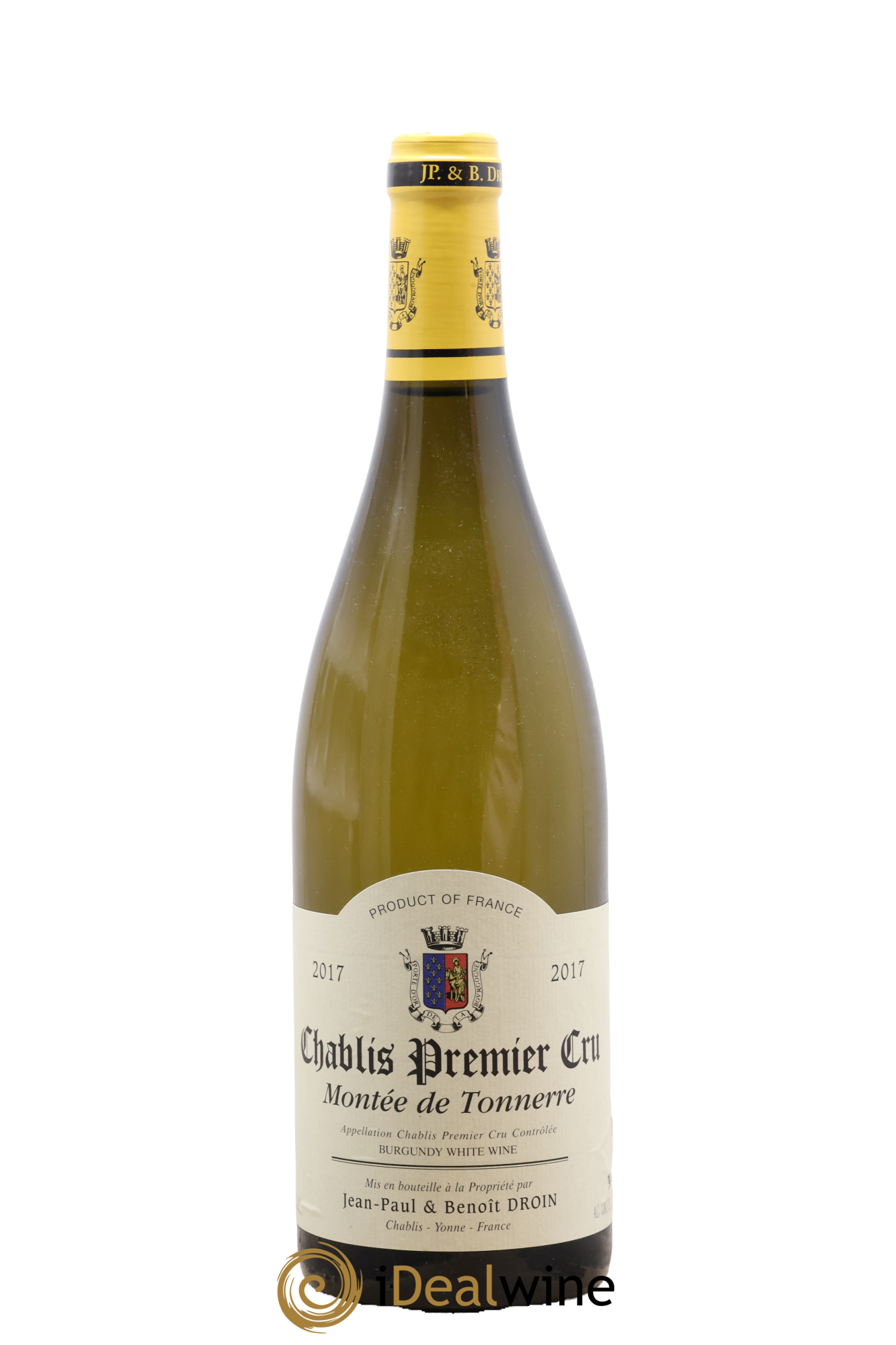 Chablis 1er Cru Montée de Tonnerre Jean-Paul & Benoît Droin (Domaine) 2017 - Lot de 1 bouteille - 0
