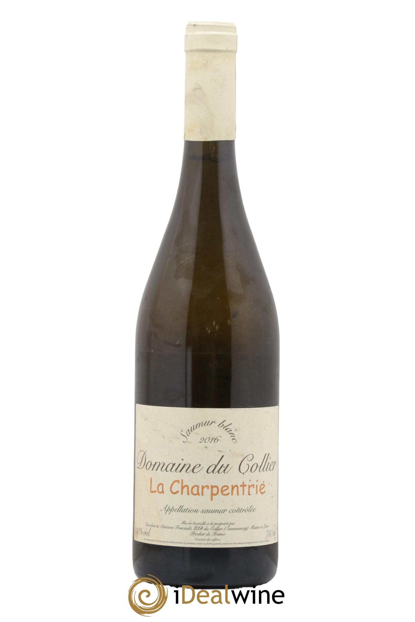 Saumur La Charpentrie Domaine du Collier 2016 - Lot de 1 bouteille - 0