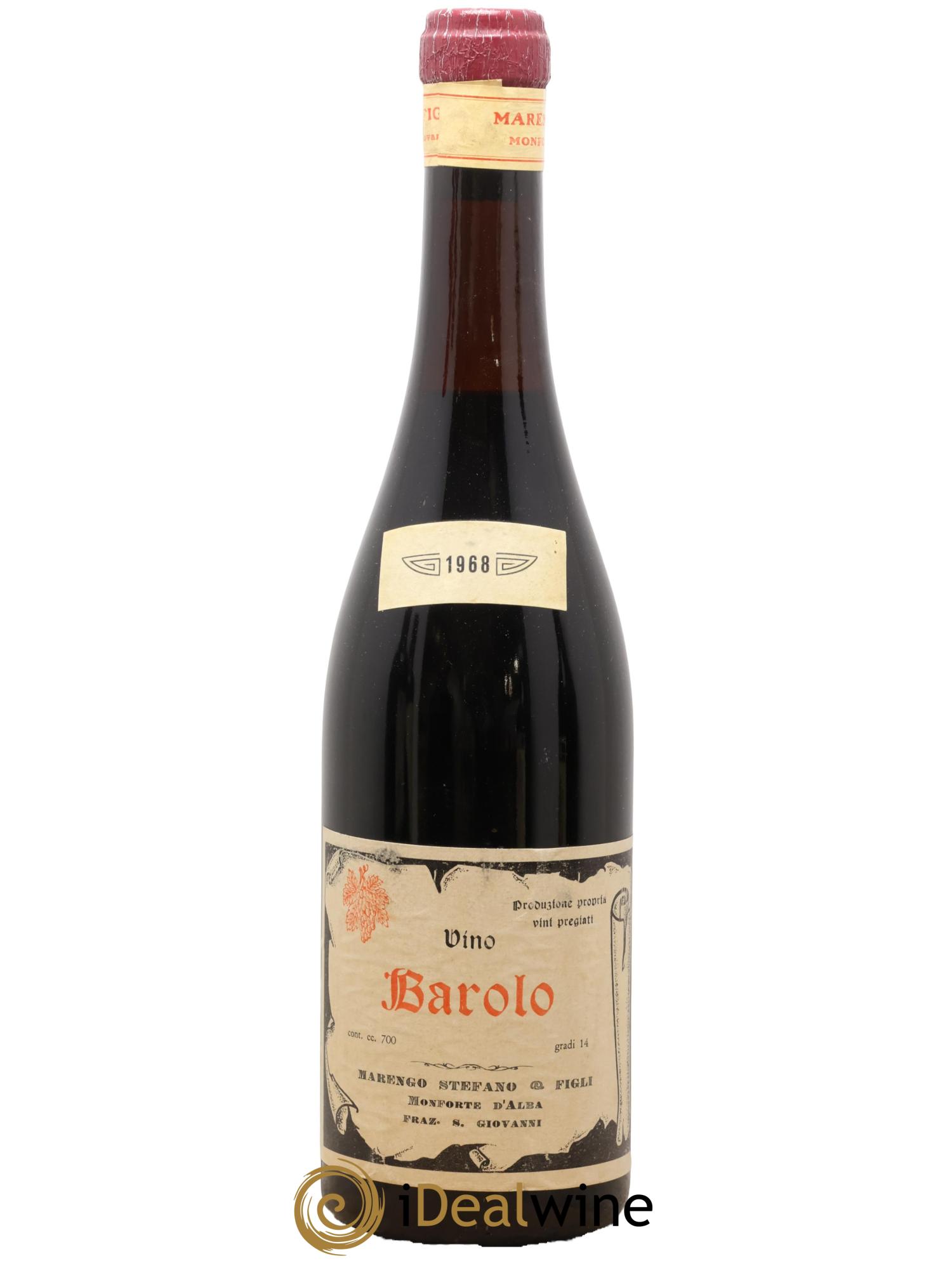 Barolo Marengo 1968 - Lot de 1 bouteille - 0