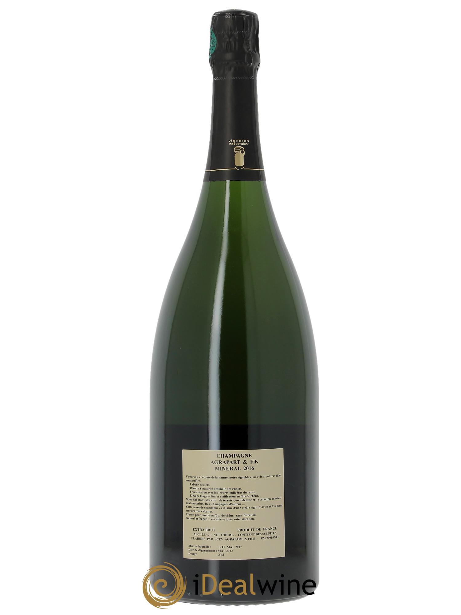 Minéral Blanc de Blancs Extra-Brut Agrapart & Fils 2016 - Lotto di 1 magnum - 1
