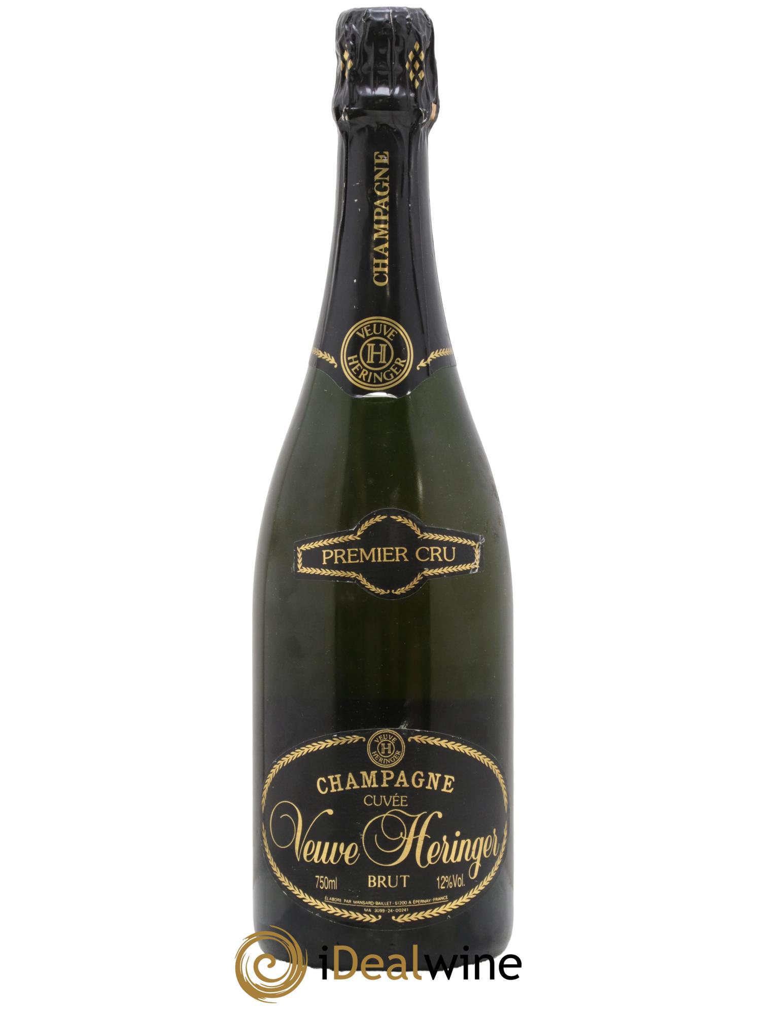 Champagne Brut Cuvée Veuve Heringer - Lot de 1 bouteille - 0