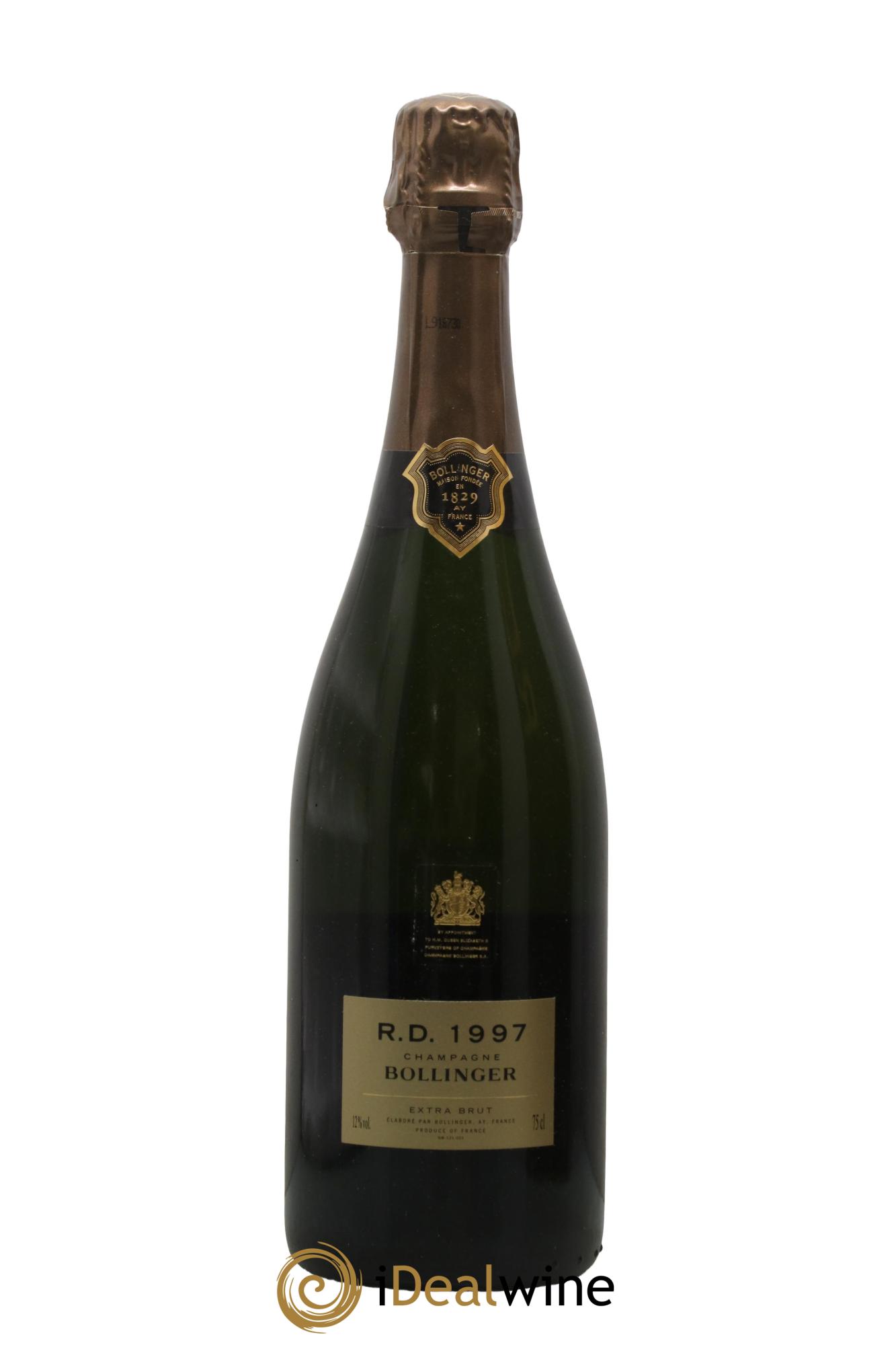 R.D. Extra-Brut Bollinger  1997 - Lot of 1 bottle - 1