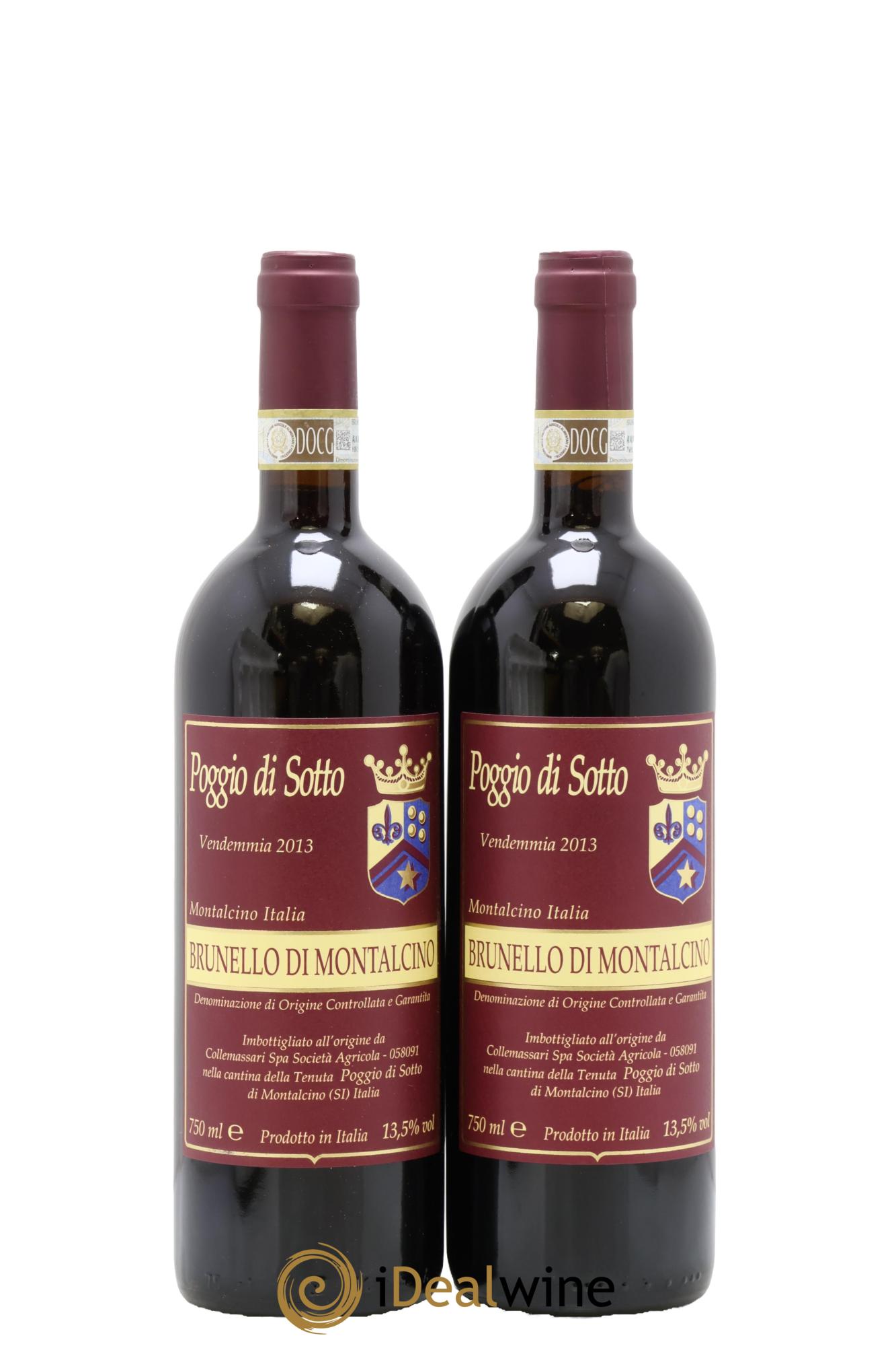 Brunello di Montalcino DOCG Poggio di Sotto 2013 - Lot de 2 bouteilles - 0