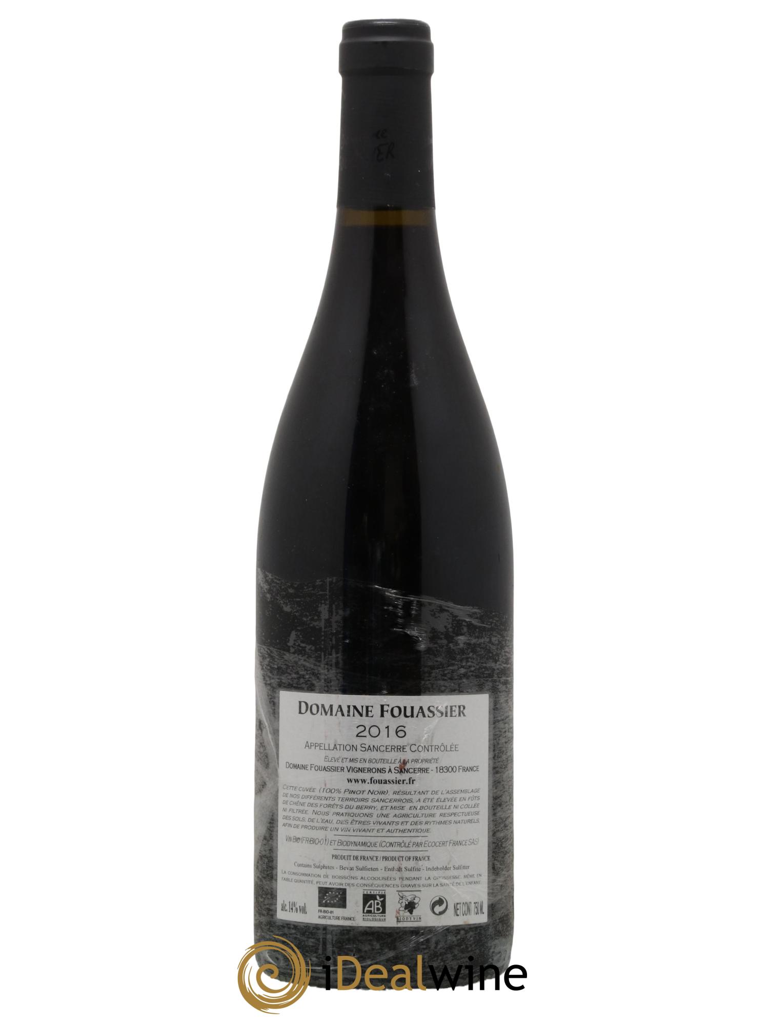 Sancerre Fouassier (Domaine) 2016 - Lot de 1 bouteille - 1