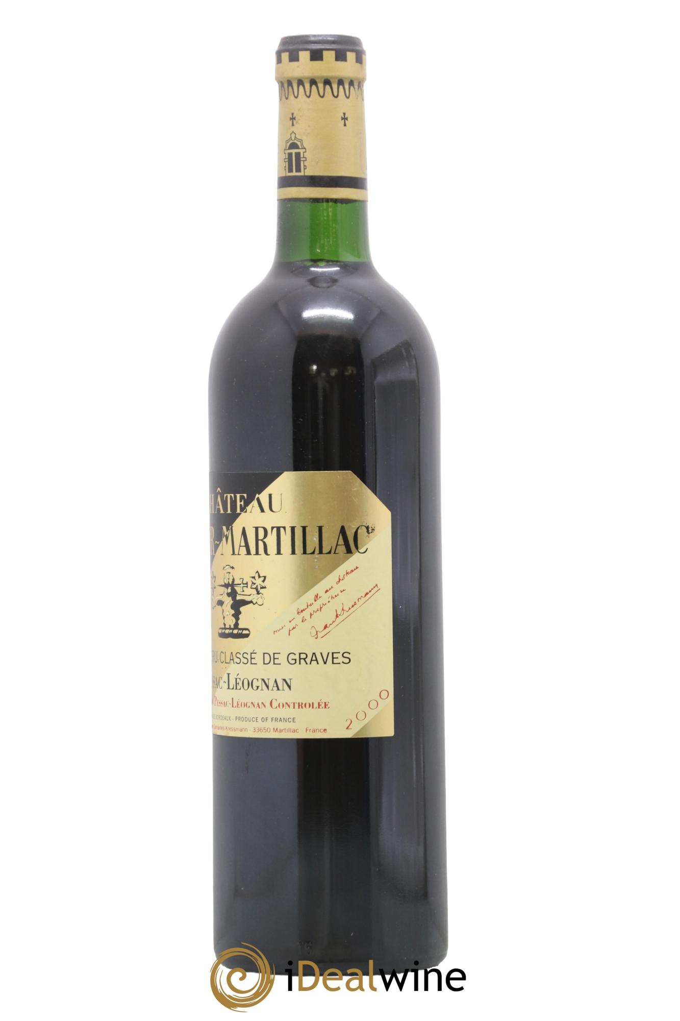 Château Latour-Martillac Cru Classé de Graves 2000 - Lotto di 1 bottiglia - 1