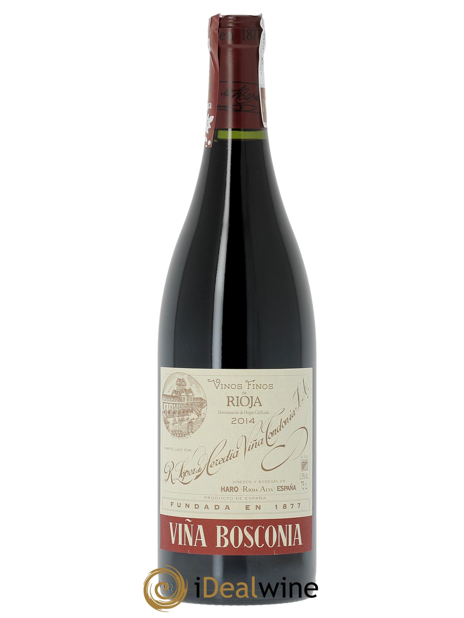 Rioja Viña Bosconia Reserva Vina Tondonia R. Lopez de Heredia 2014 - Lot de 1 bouteille - 0