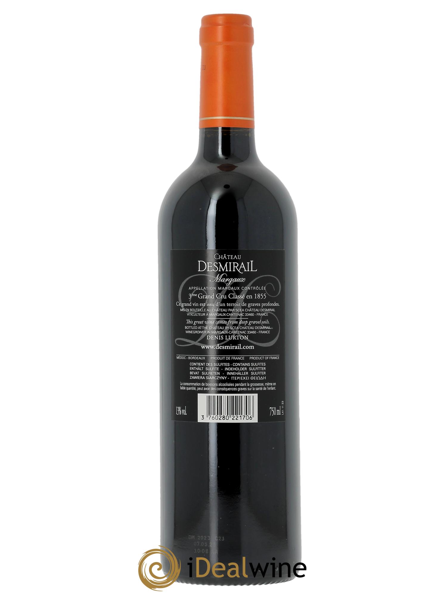 Château Desmirail 3ème Grand Cru Classé (CBO à partir de 6 bts) 2023 - Lot de 1 bouteille - 1