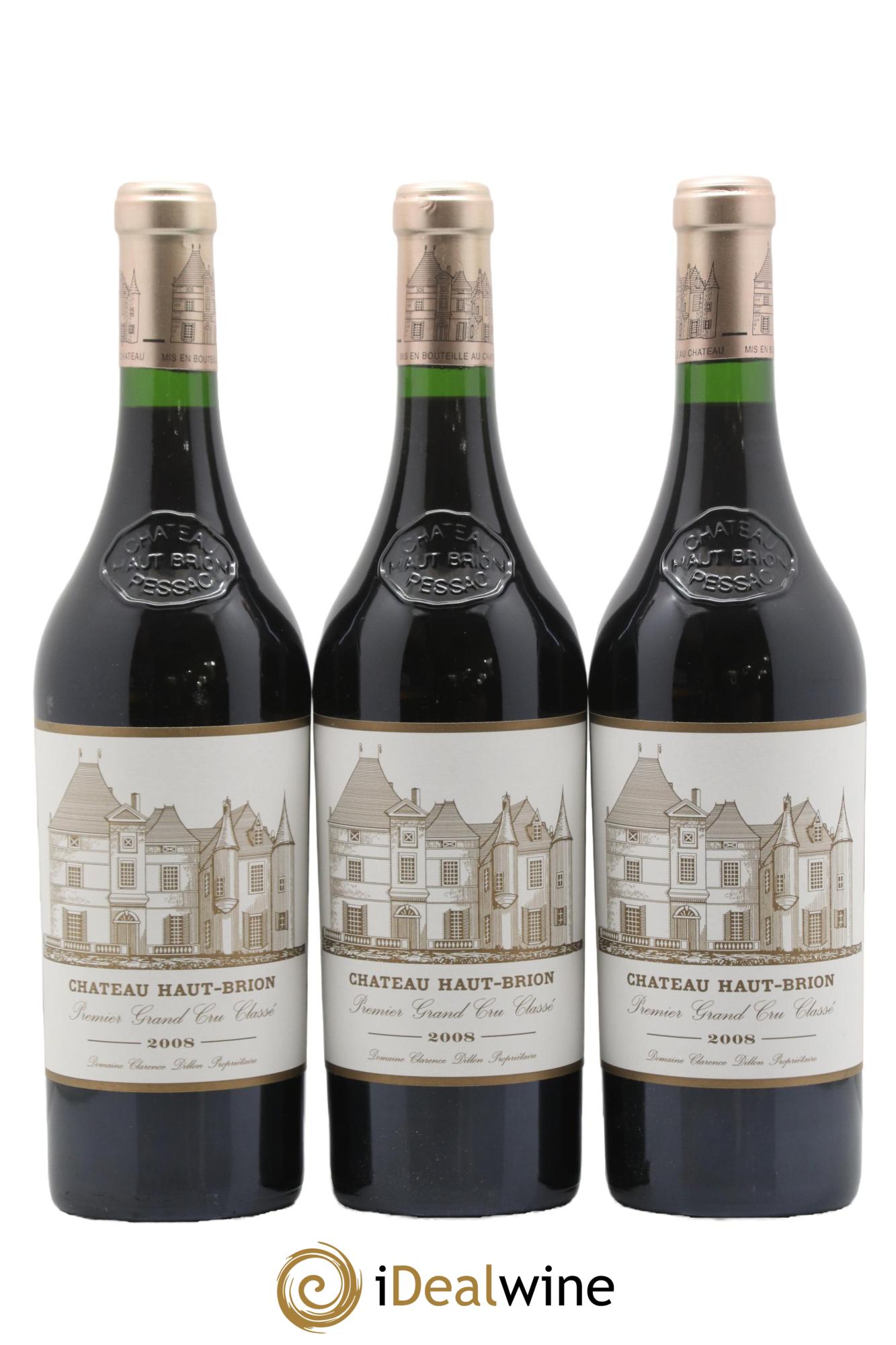 Château Haut Brion 1er Grand Cru Classé 2008 - Lot de 12 bouteilles - 1