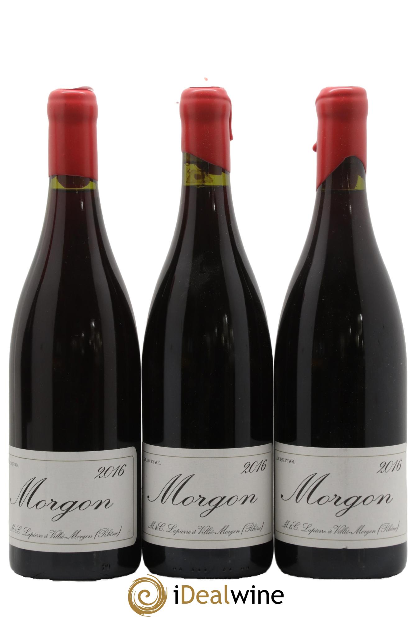 Morgon Marcel Lapierre (Domaine) 2016 - Lot of 3 bottles - 0