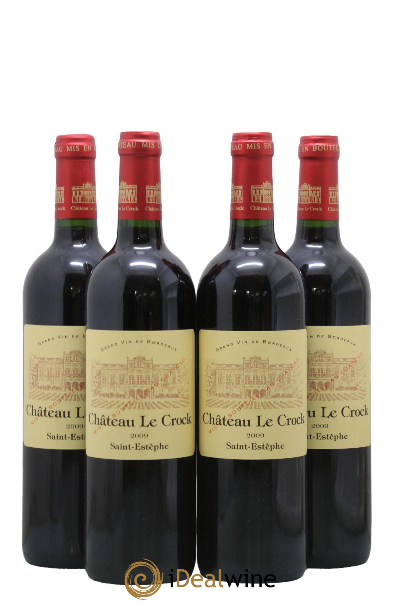 Château le Crock Cru Bourgeois 2009 - Lot de 4 bouteilles - 0