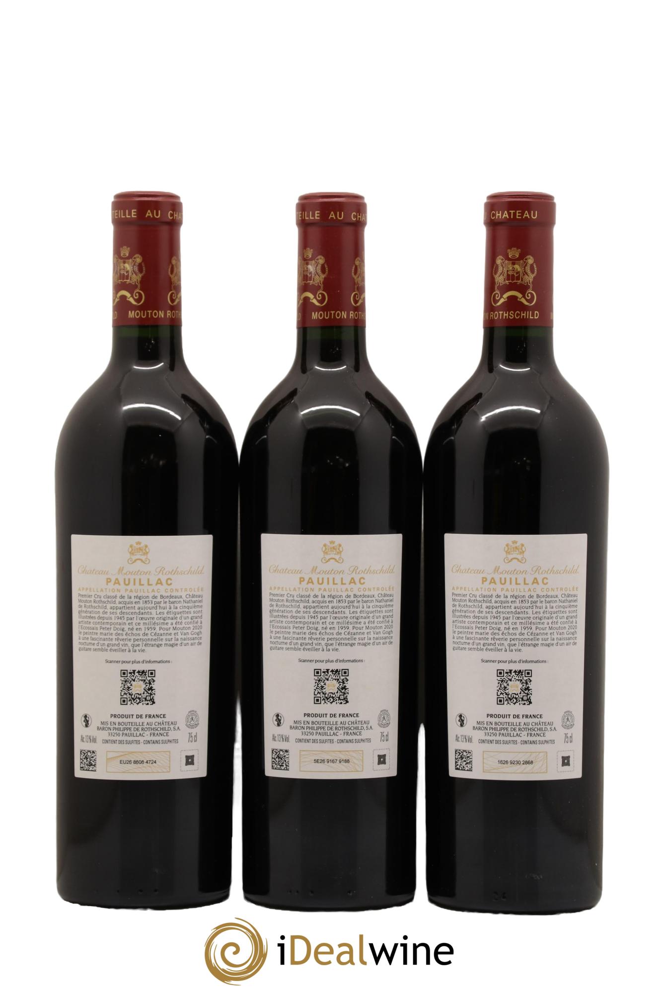 Château Mouton Rothschild 1er Grand Cru Classé 2020 - Lot de 6 bouteilles - 2