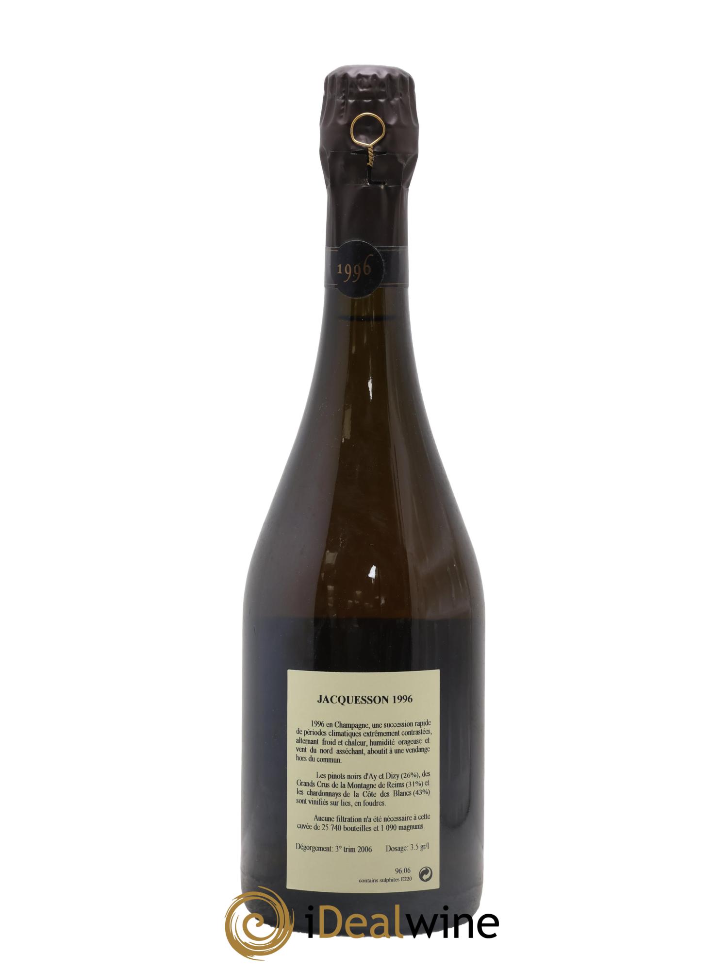 Millésimé Jacquesson 1996 - Lotto di 1 bottiglia - 1