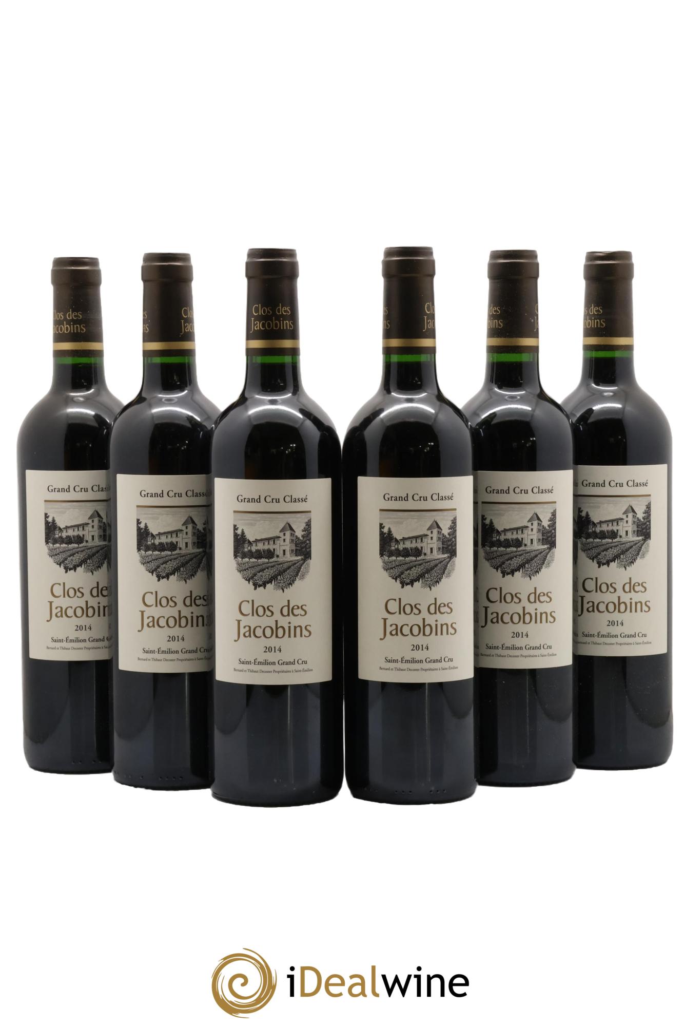 Château Clos des Jacobins Grand Cru Classé 2014 - Lot of 6 bottles - 0