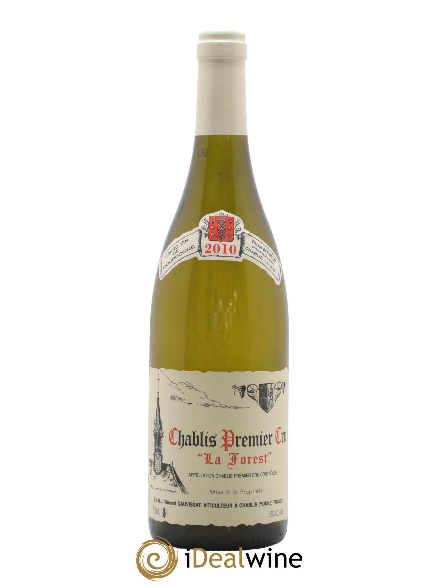 Chablis 1er Cru La Forest Vincent Dauvissat (Domaine) 2010 - Lot de 1 bouteille - 0