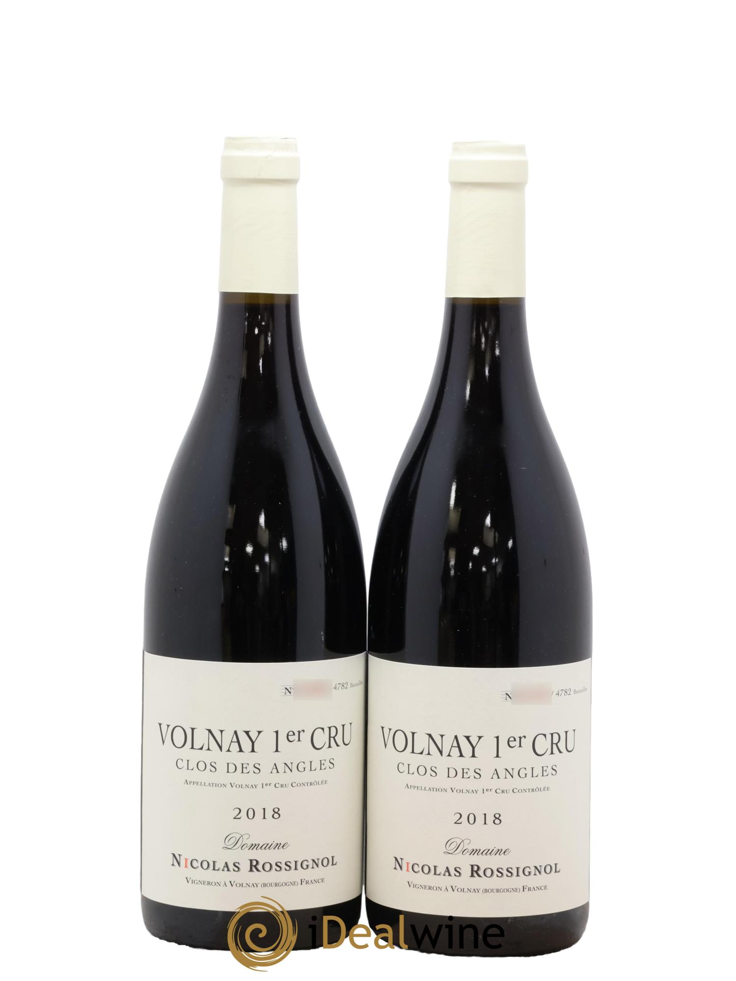 Volnay 1er Cru Clos des Angles Nicolas Rossignol 2018 - Lot de 2 bouteilles - 0