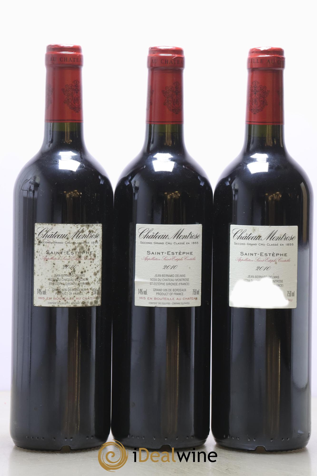 Château Montrose 2ème Grand Cru Classé 2010 - Lot of 3 bottles - 1