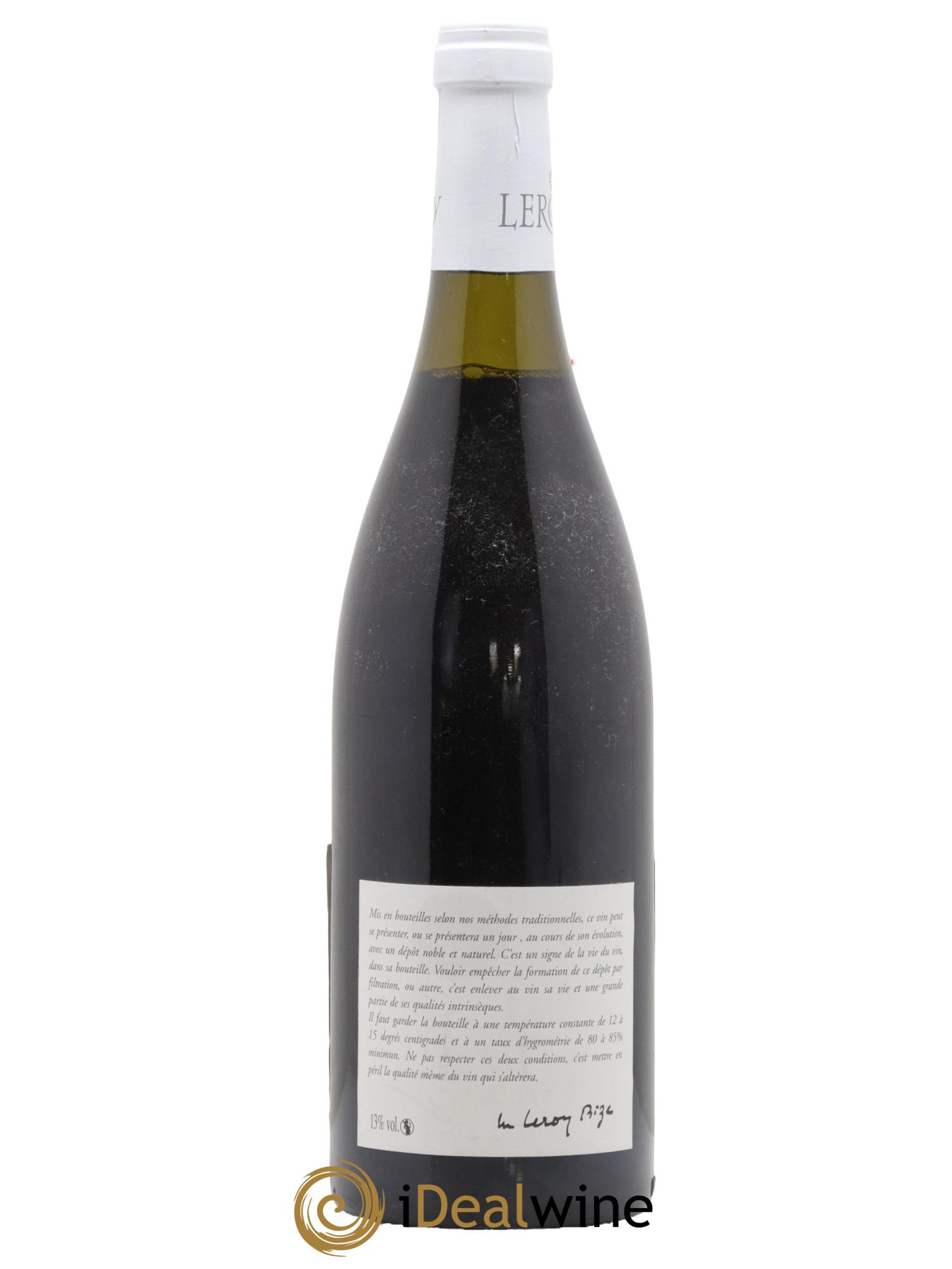 Pommard 1er Cru Les Charmots Leroy SA 2003 - Posten von 1 Flasche - 1