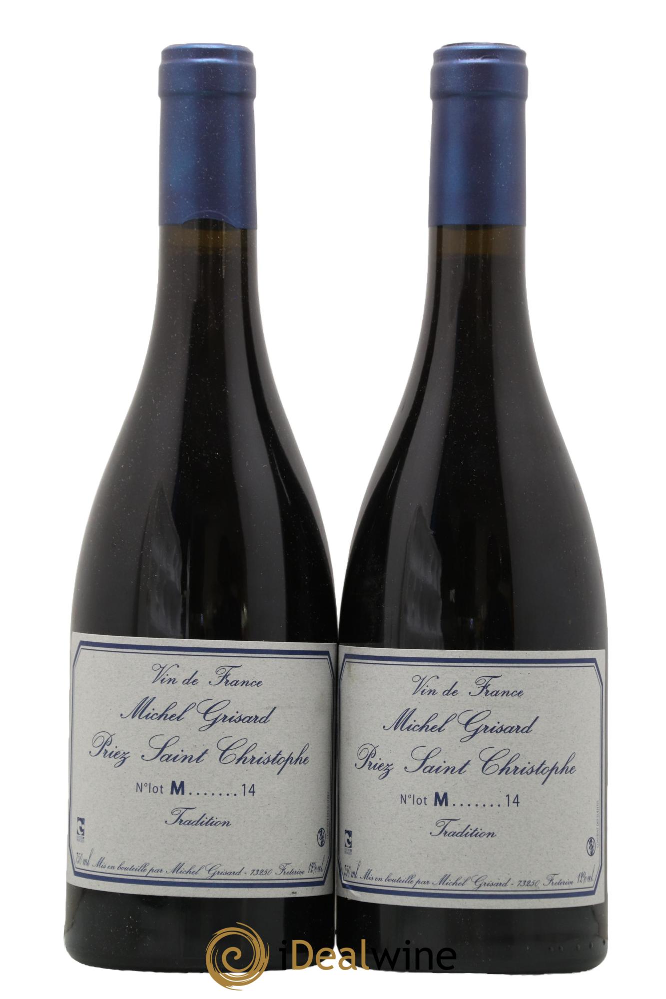 Vin de France Priez Saint Christophe Michel Grisard 2014 - Lot de 2 bouteilles - 0