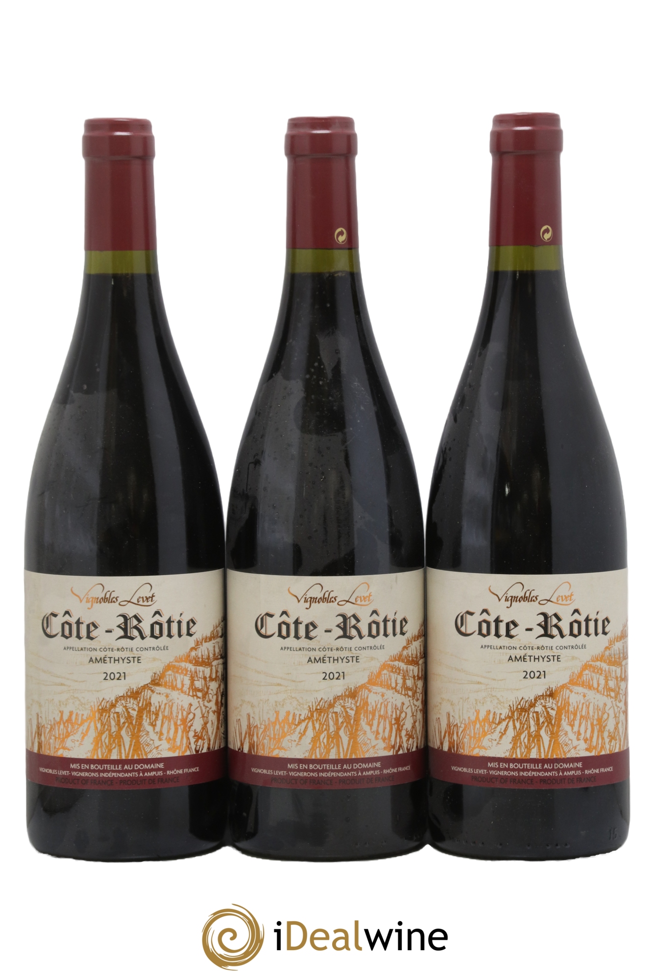 Côte-Rôtie Améthyste Vignobles Levet 2021 - Lot de 3 bouteilles - 0