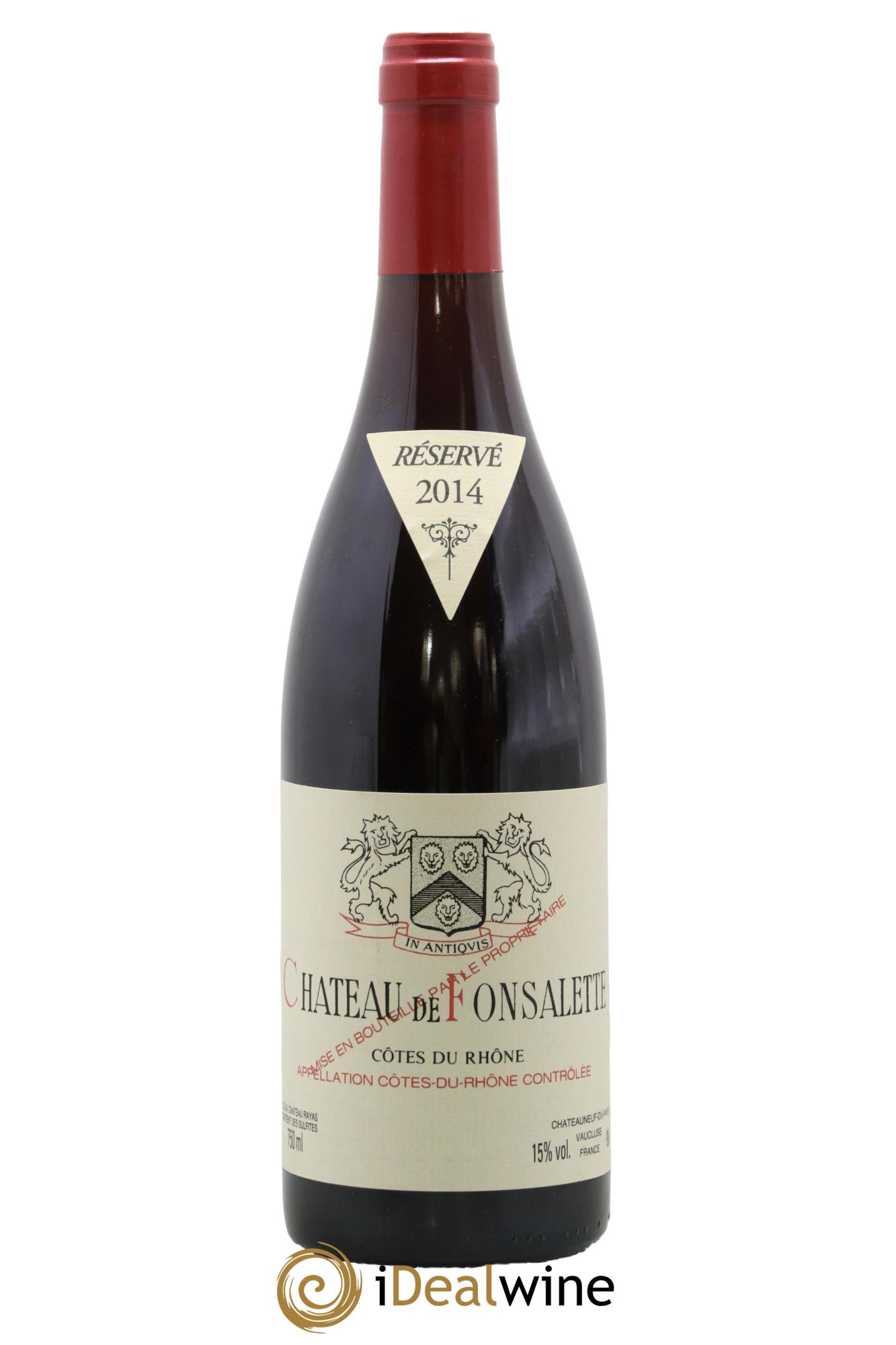 Côtes-du-Rhône Château de Fonsalette Emmanuel Reynaud 2014 - Lot of 1 bottle - 0