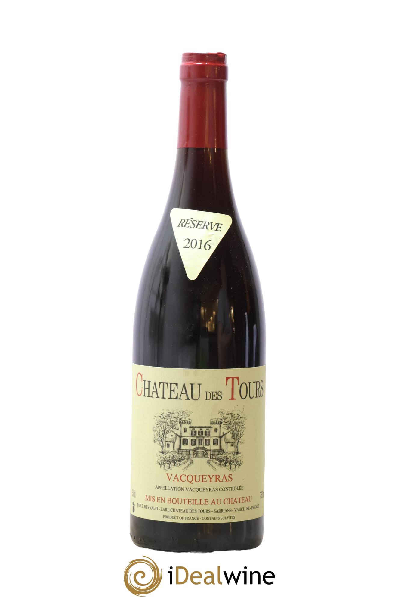 Vacqueyras Château des Tours Emmanuel Reynaud 2016 - Lot de 1 bouteille - 0