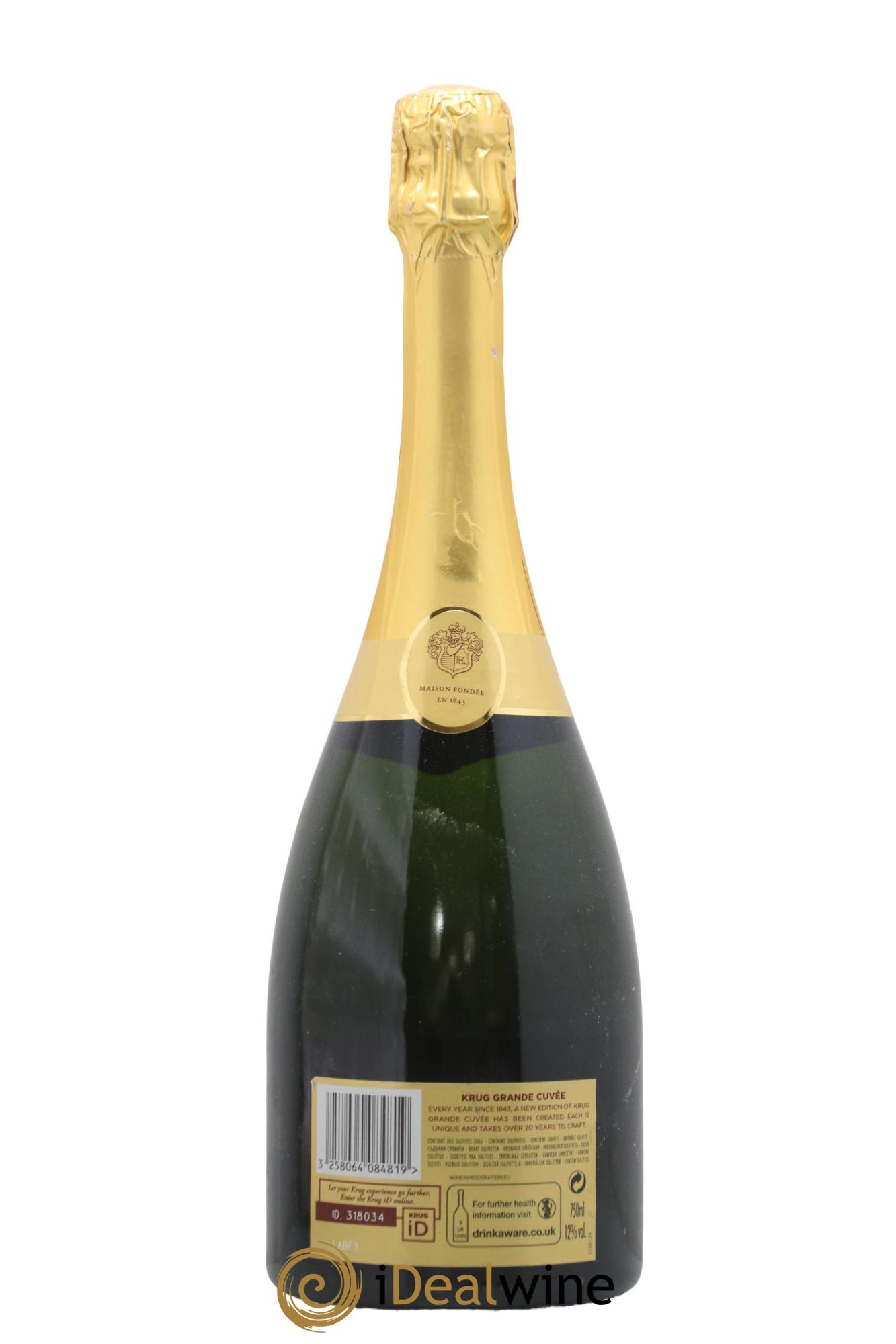 Grande Cuvée - 167ème édition Krug - Lot de 1 bouteille - 1
