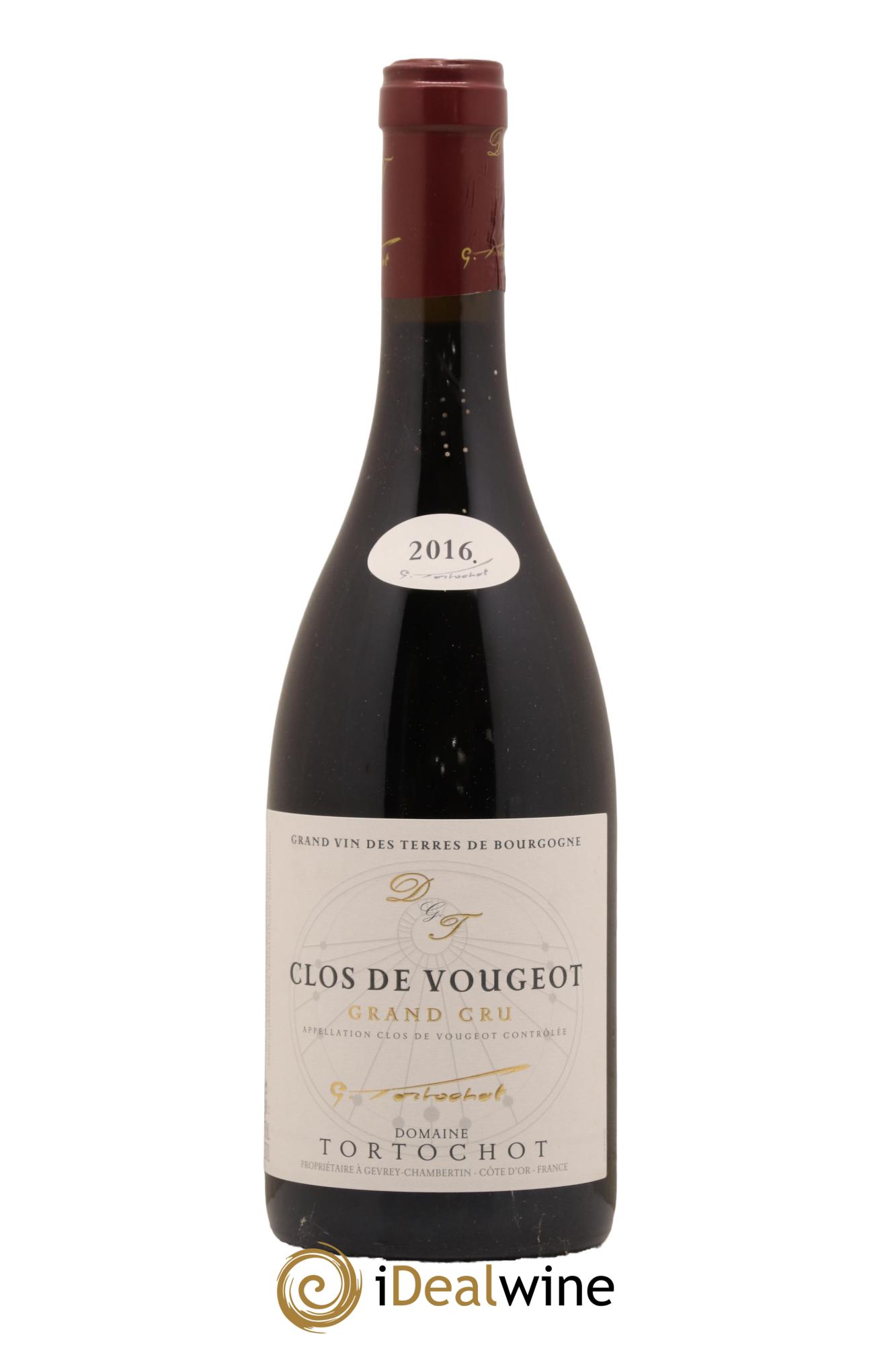 Clos de Vougeot Grand Cru Tortochot (Domaine) 2016 - Lot de 1 bouteille - 0
