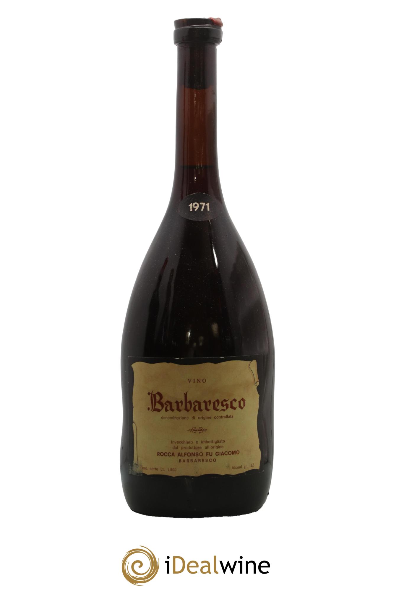 Barbaresco DOCG Rocca Alfonso Fu Giacomo 1971 - Lot de 1 magnum - 0