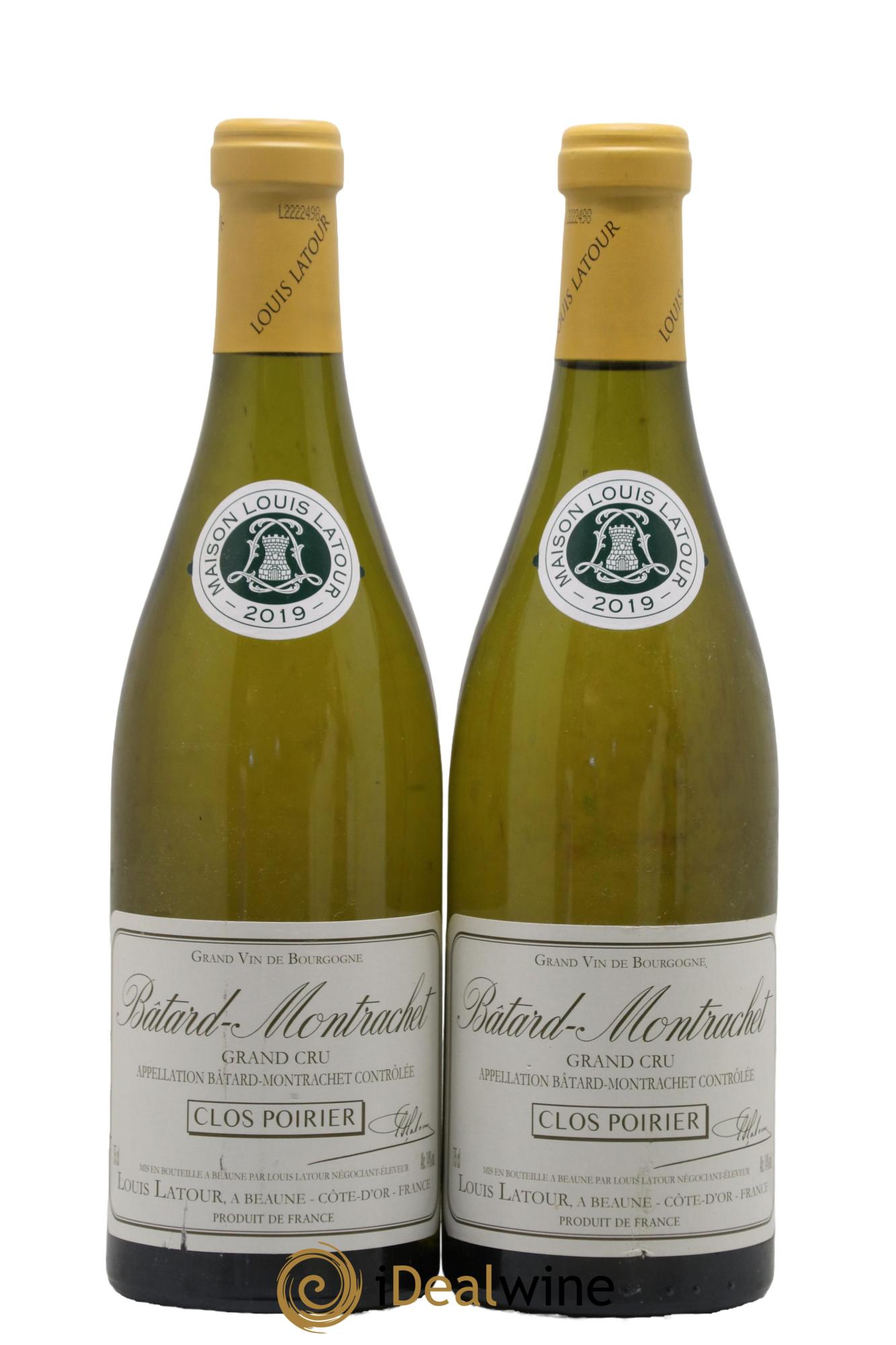 Bâtard-Montrachet Grand Cru Clos Poirier Louis Latour 2019 - Lotto di 2 bottiglie - 0