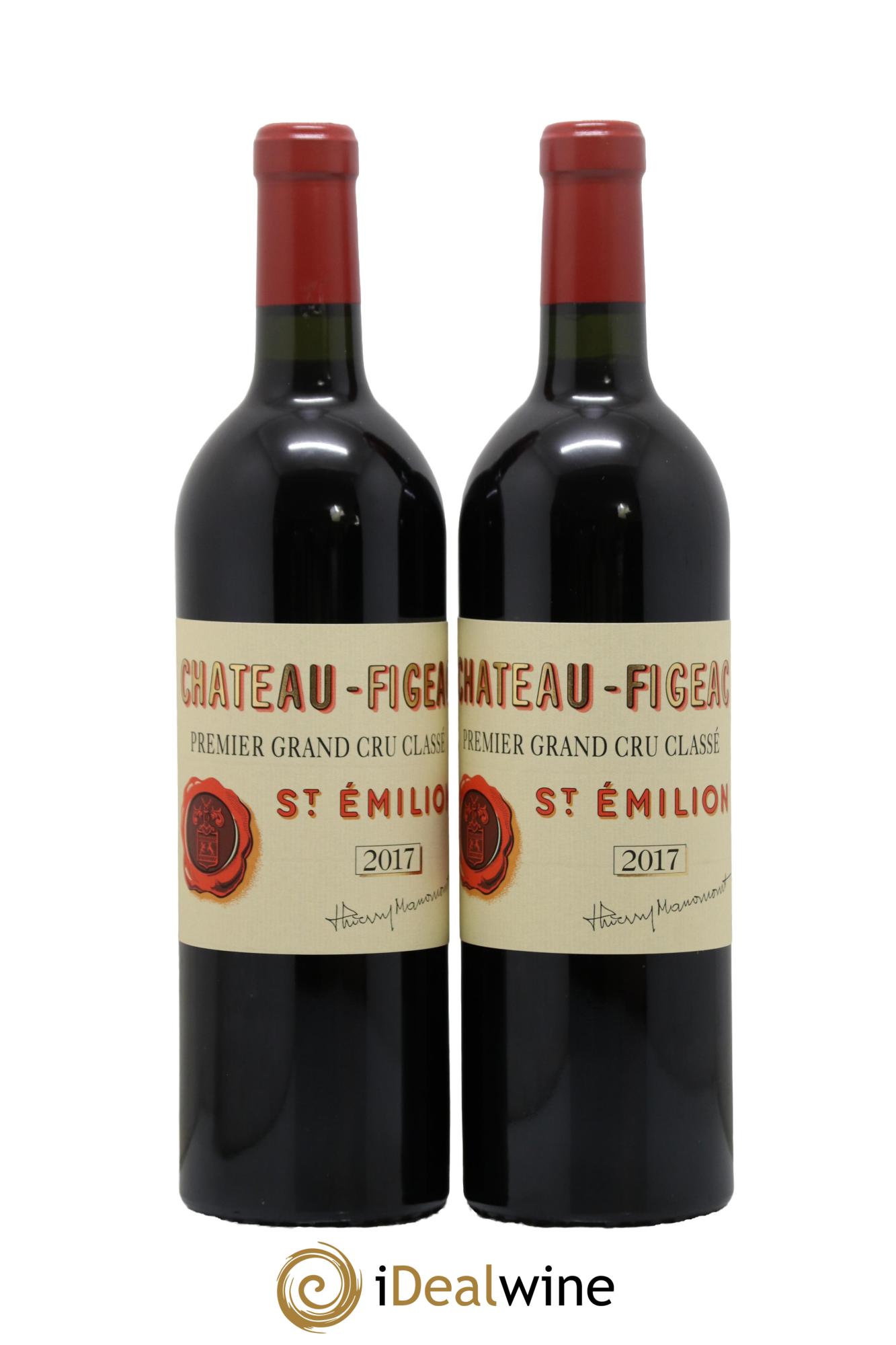 Château Figeac 1er Grand Cru Classé A 2017 - Lotto di 2 bottiglie - 0