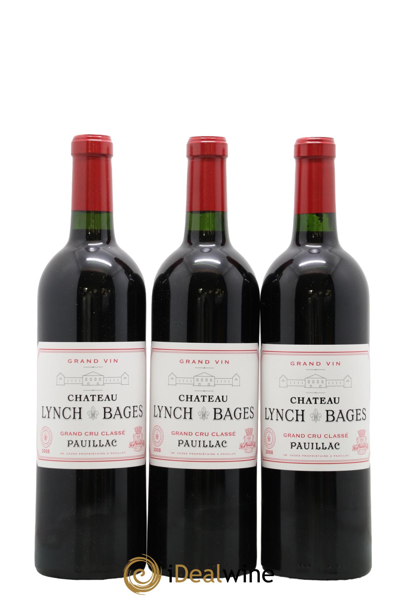 Château Lynch Bages 5ème Grand Cru Classé 2008 - Lot de 12 bouteilles - 1