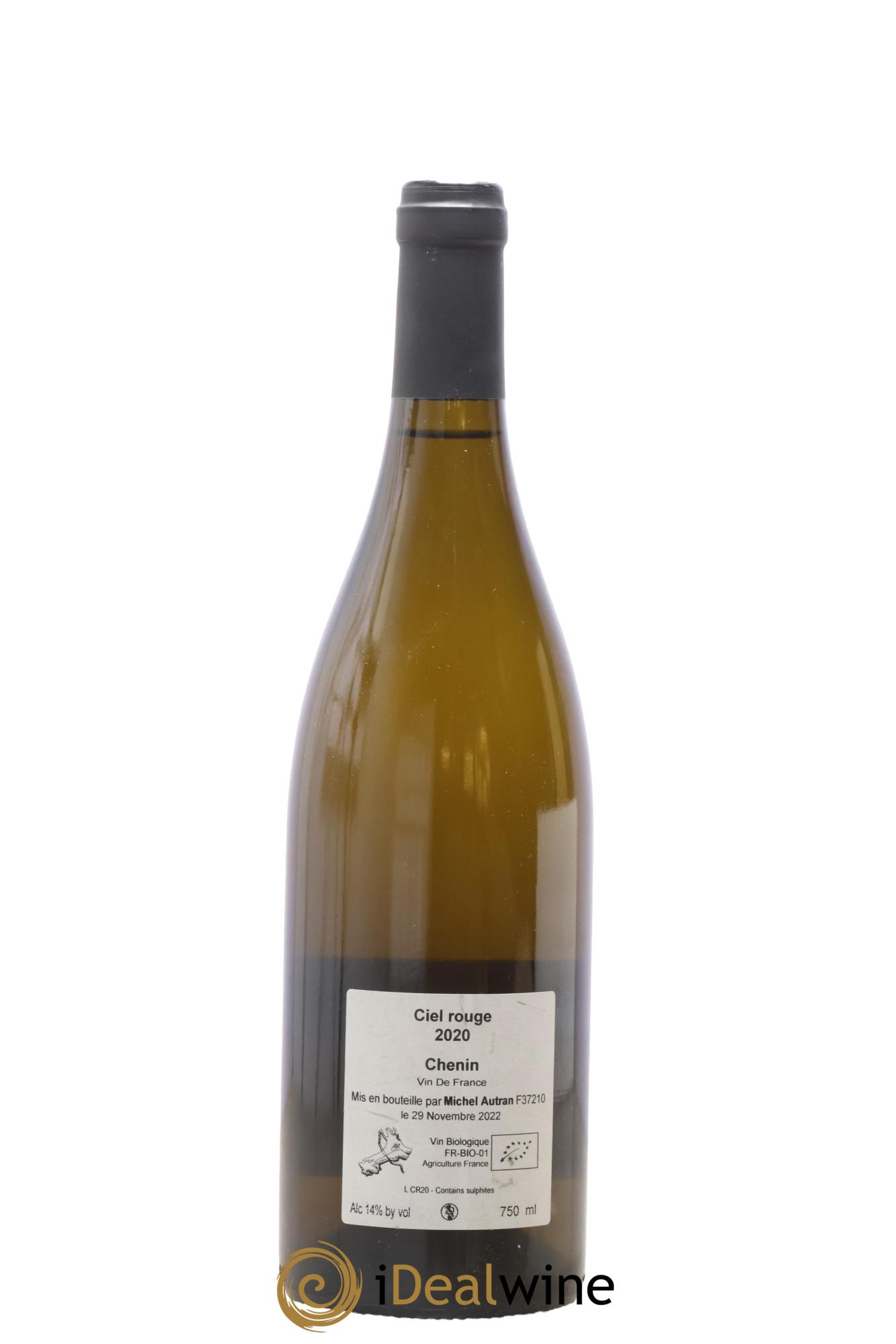 Vin de France Ciel Rouge Michel Autran 2020 - Lot de 1 bouteille - 1