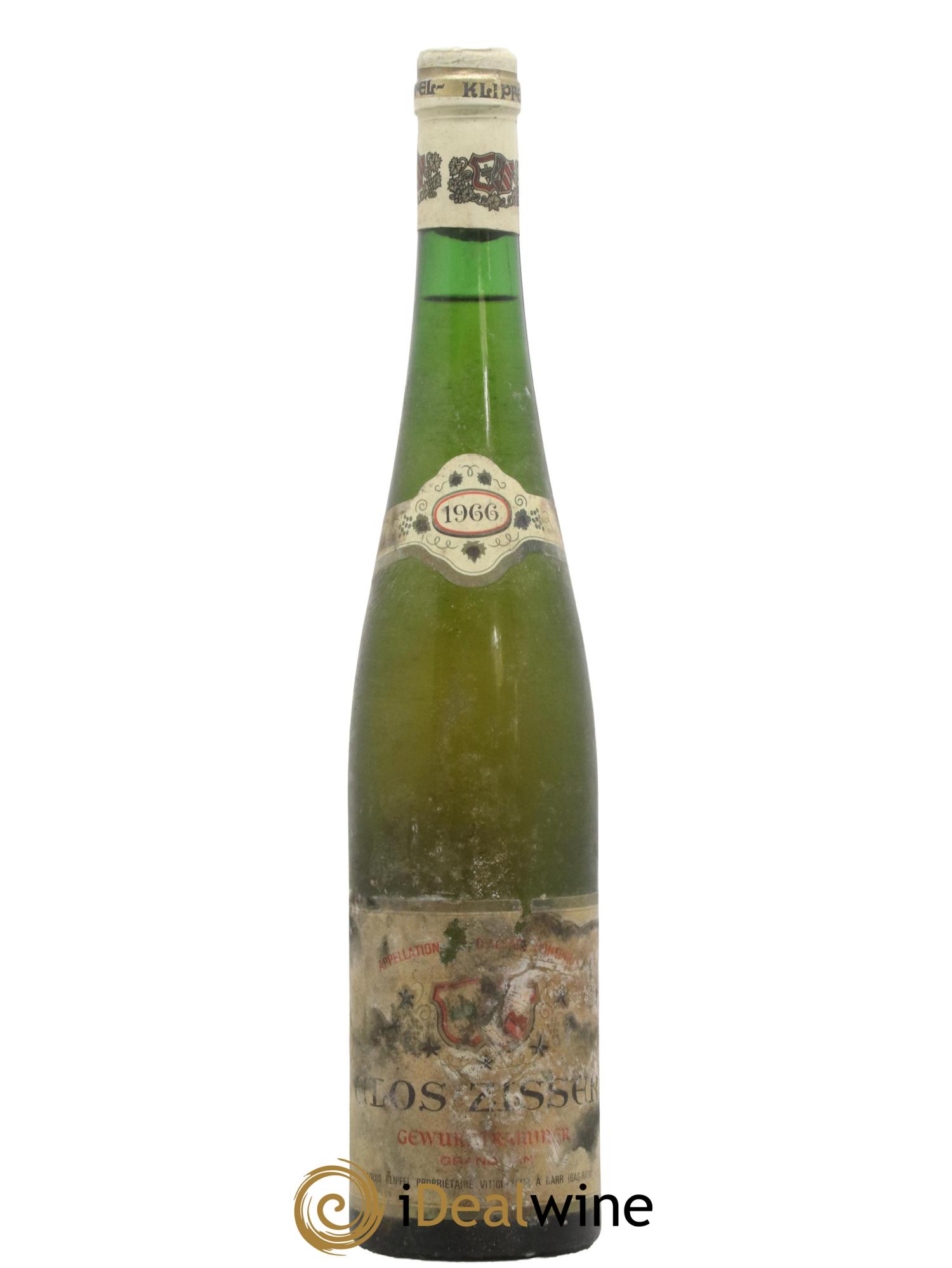 Alsace Gewurztraminer Clos Zisser Domaine Klipfel 1966 - Lot de 1 bouteille - 0