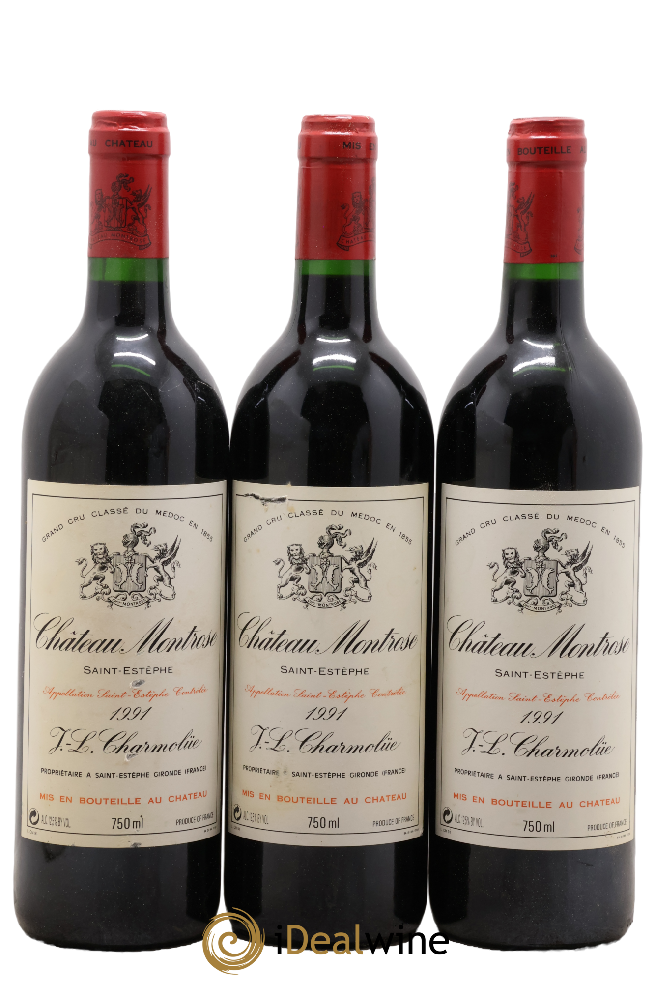 Château Montrose 2ème Grand Cru Classé 1991 - Lot of 3 bottles - 0