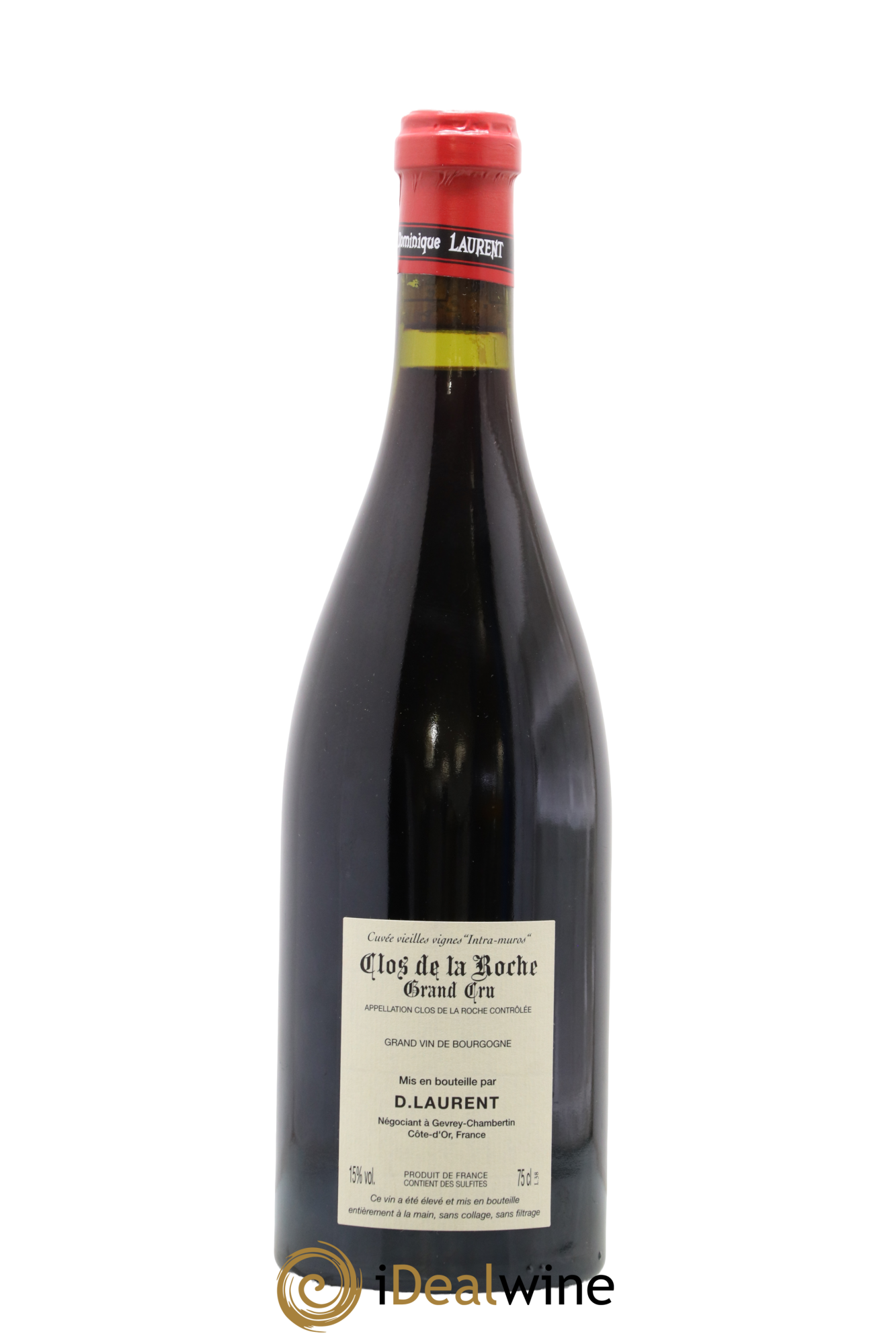 Clos de la Roche Grand Cru Vieilles vignes Intra-muros Dominique Laurent 2019 - Lot de 1 bouteille - 1