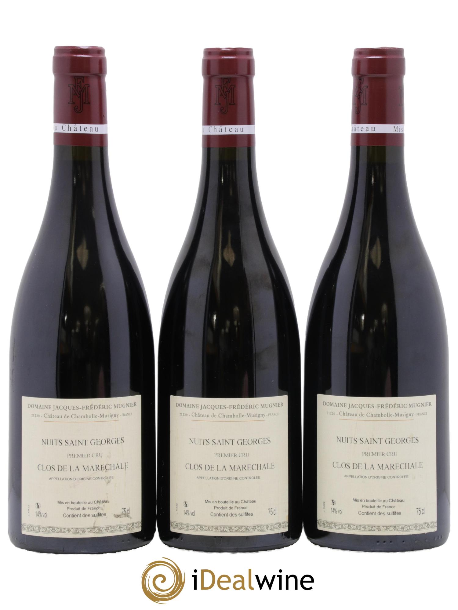 Nuits-Saint-Georges 1er Cru Clos de La Maréchale Jacques-Frédéric Mugnier 2022 - Lot de 3 bouteilles - 1