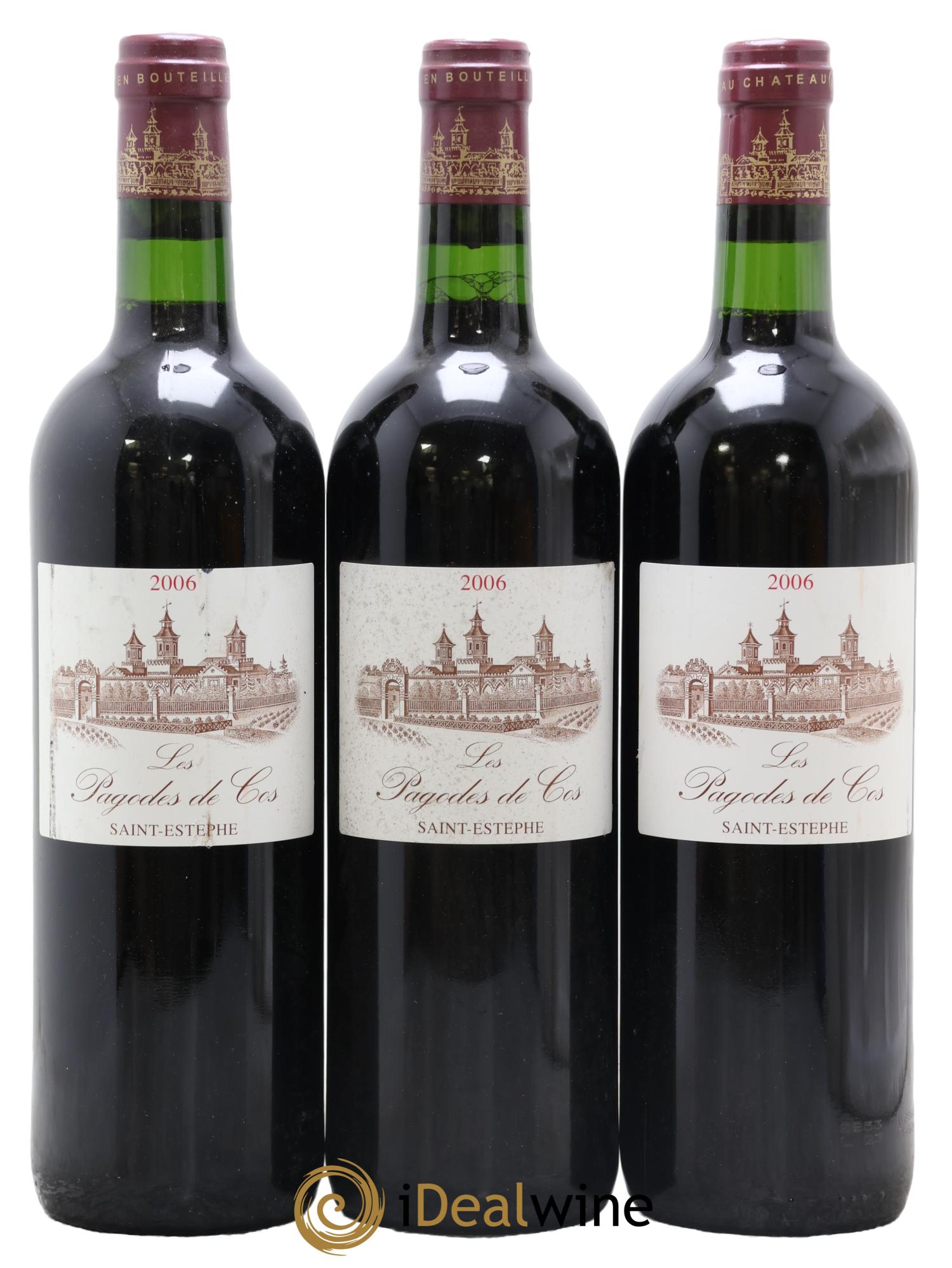 Les Pagodes de Cos Second Vin 2006 - Lot de 3 bouteilles - 0